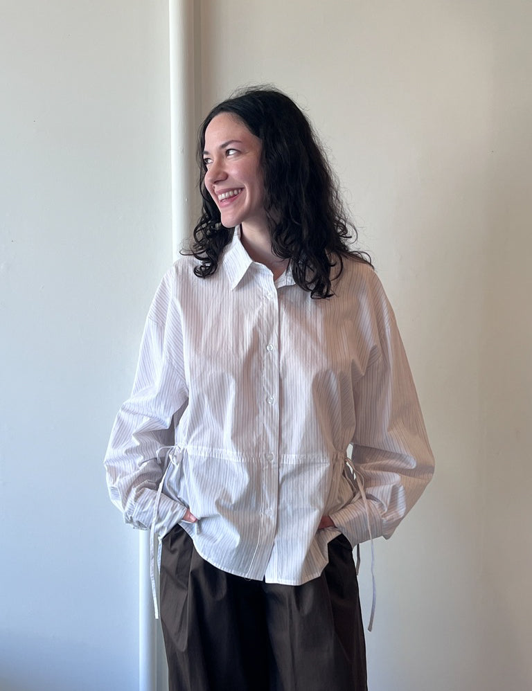 Deiji Studios Room Shirt in Pacific Stripe