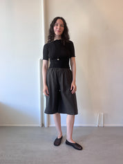 Deiji Studios Long Lounger in Black Stripe, curated by Shop Sommer in San Francisco.