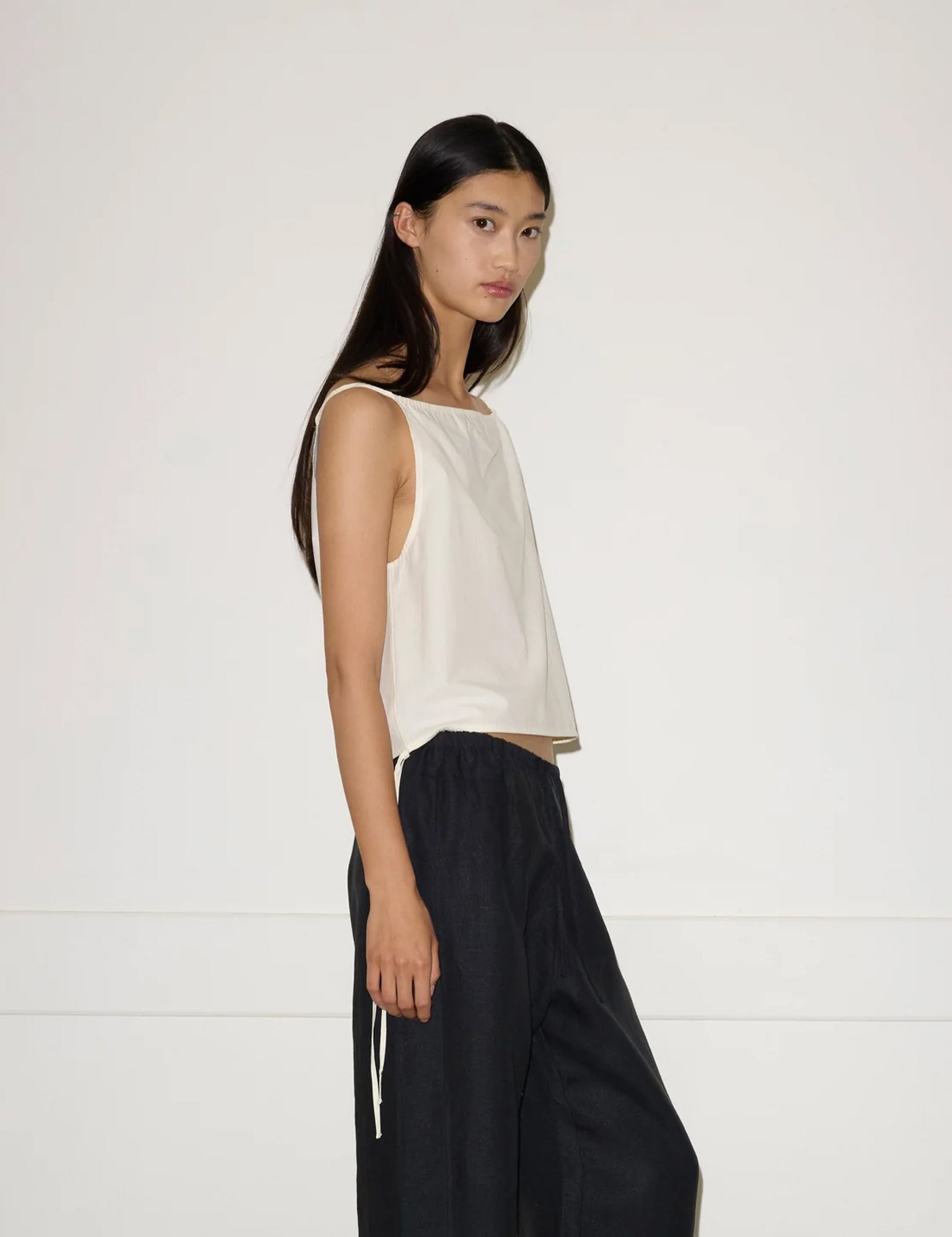 Deiji Studios Simple Top in Butter White, curated by Shop Sommer in San Francisco.