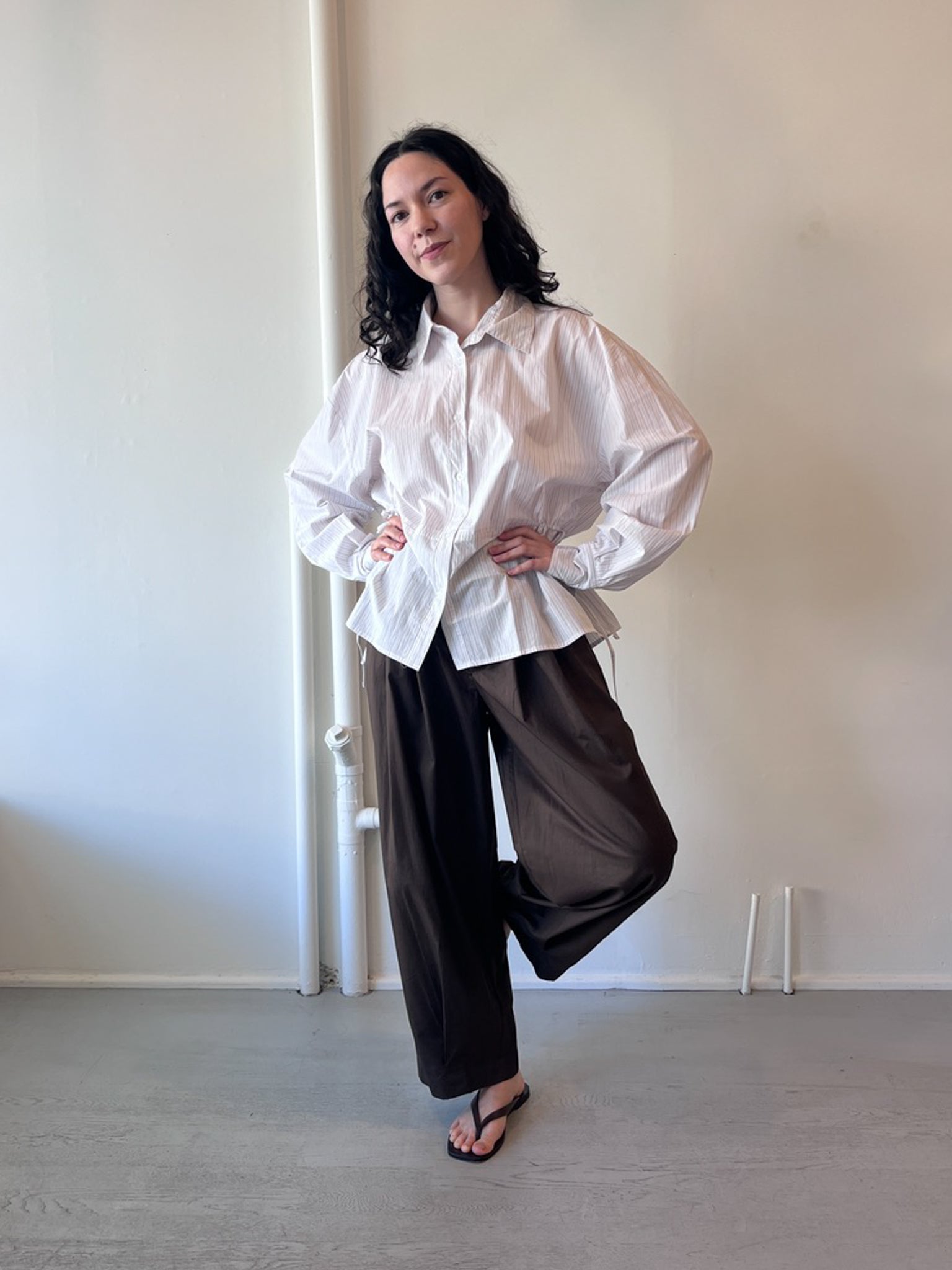 Deiji Studios Turn Pant in Cocoa, curated by Shop Sommer in San Francisco.