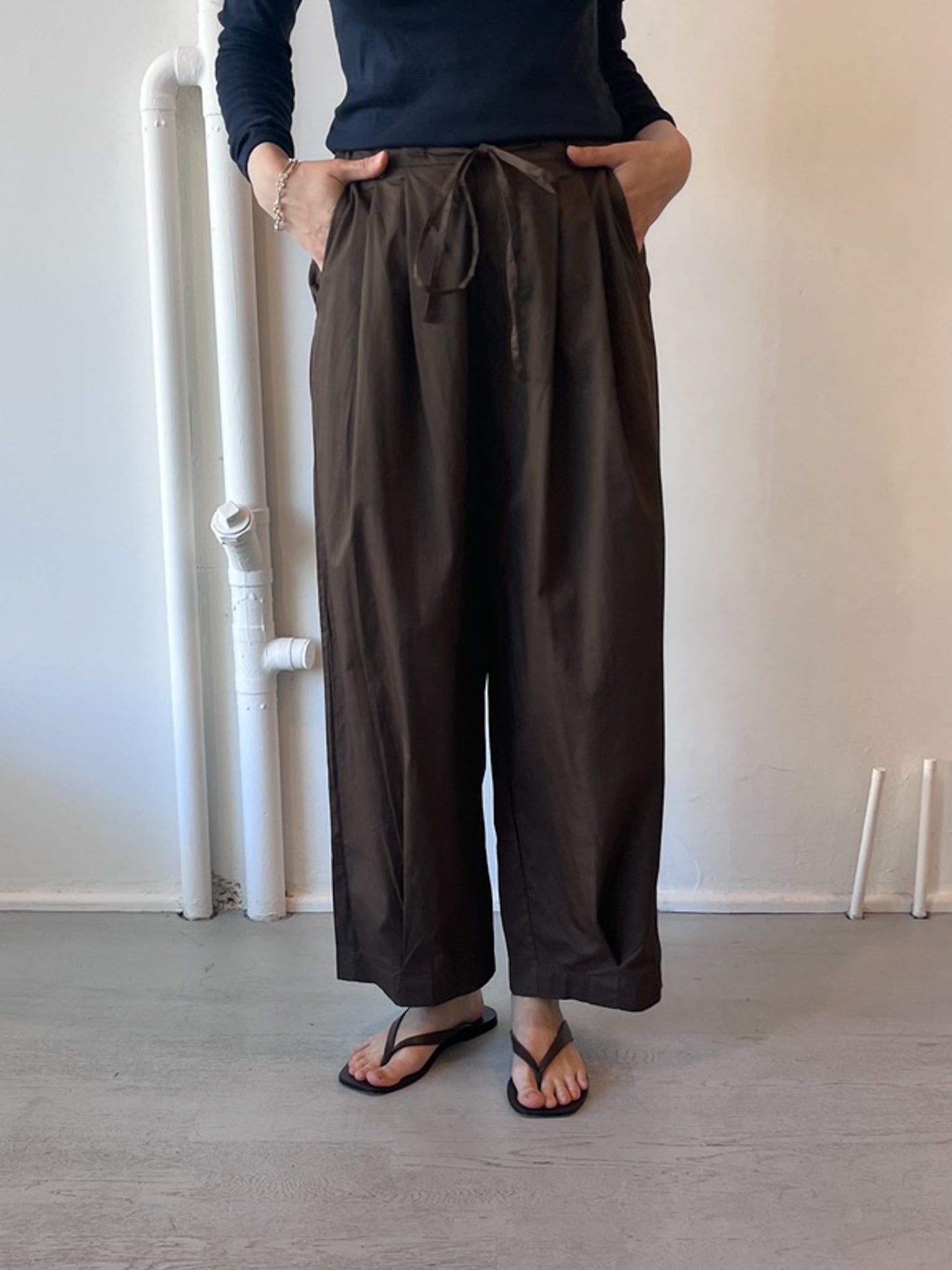Deiji Studios Turn Pant in Cocoa, curated by Shop Sommer in San Francisco.