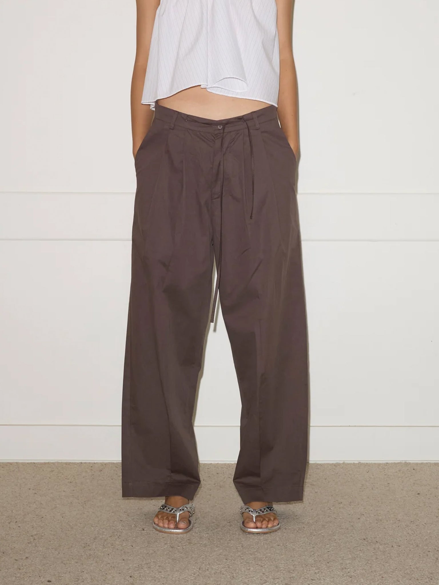 Deiji Studios Turn Pant in Cocoa, curated by Shop Sommer in San Francisco.