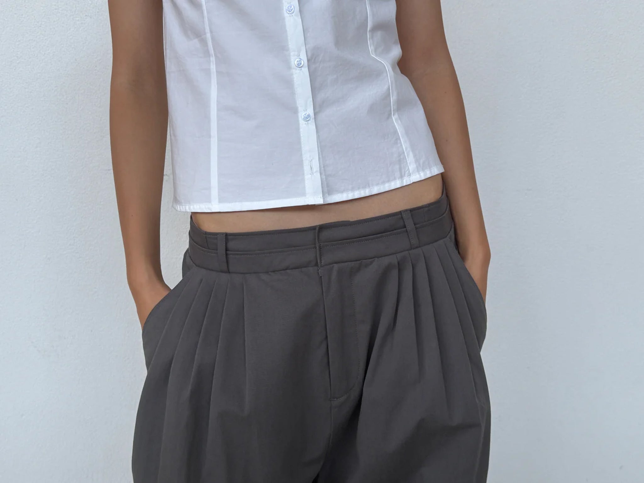 Deiji Studios Two Layer Pants Charcoal