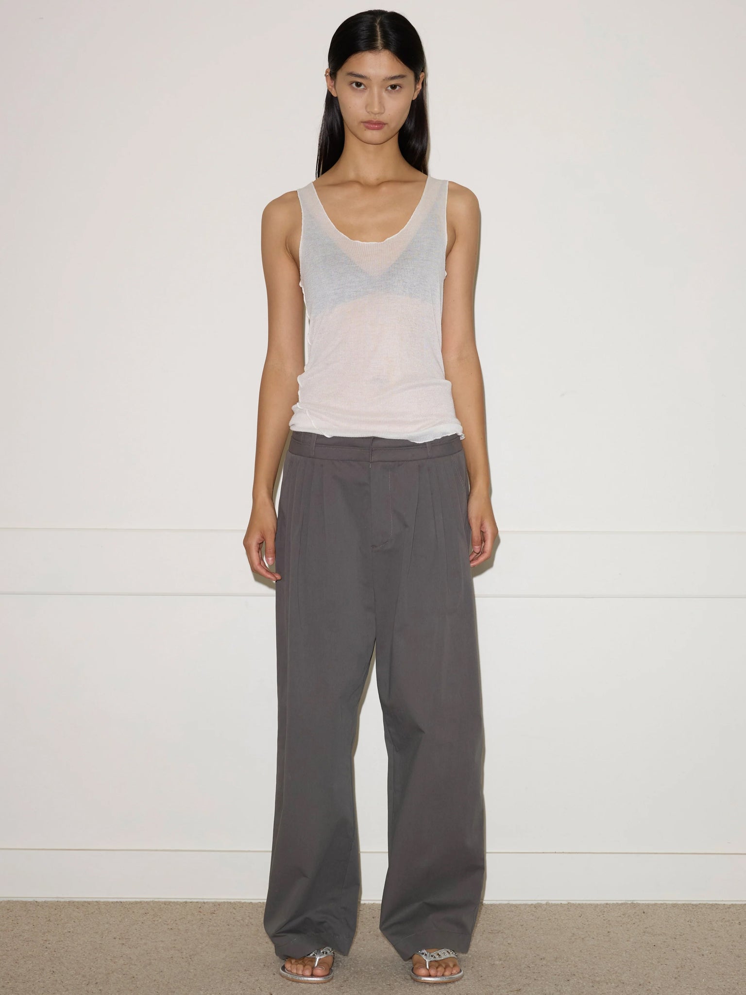 Deiji Studios Two Layer Pants Charcoal
