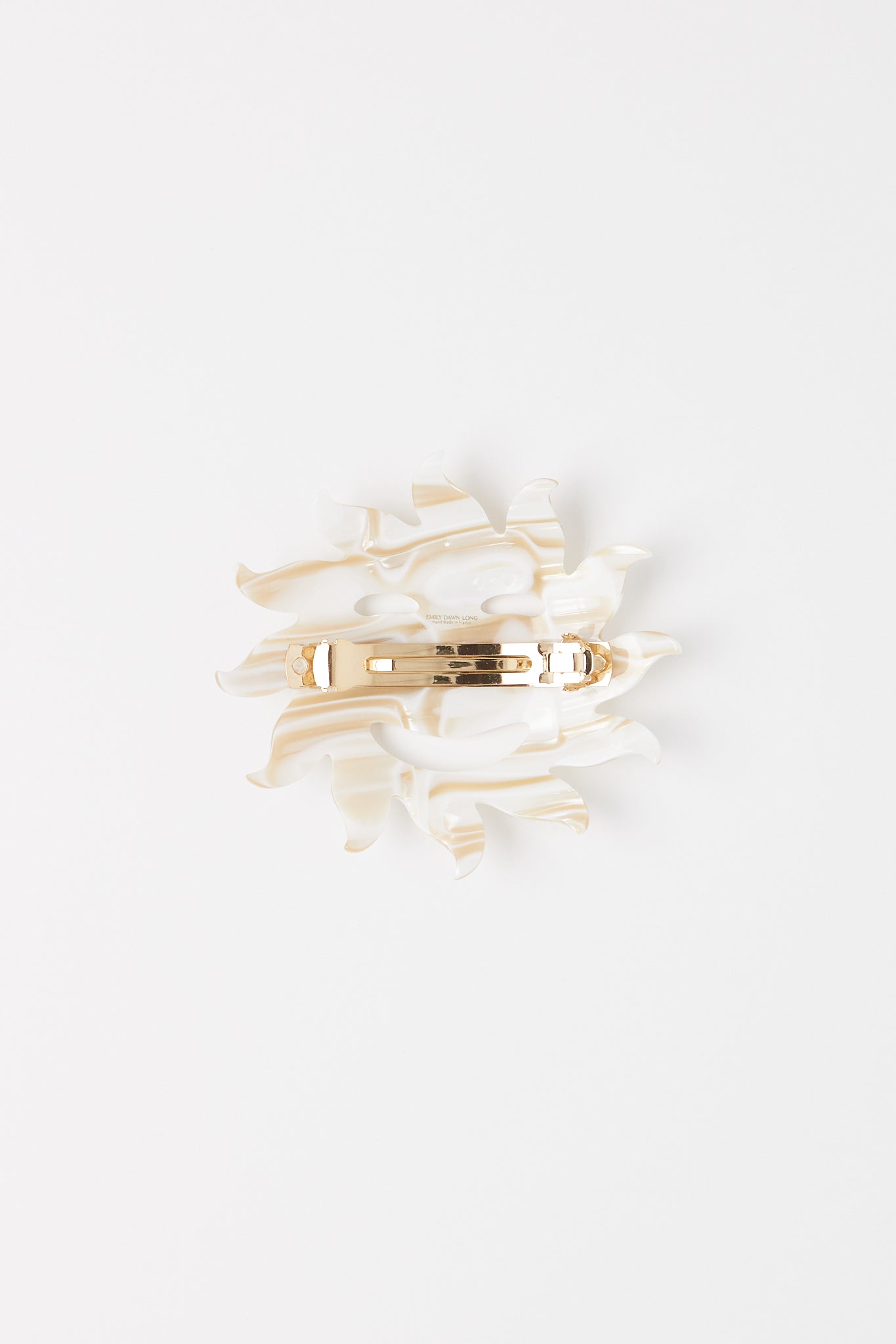 Emily Dawn Long Smize Hair Barrette Ecru, curated by Shop Sommer in San Francisco.