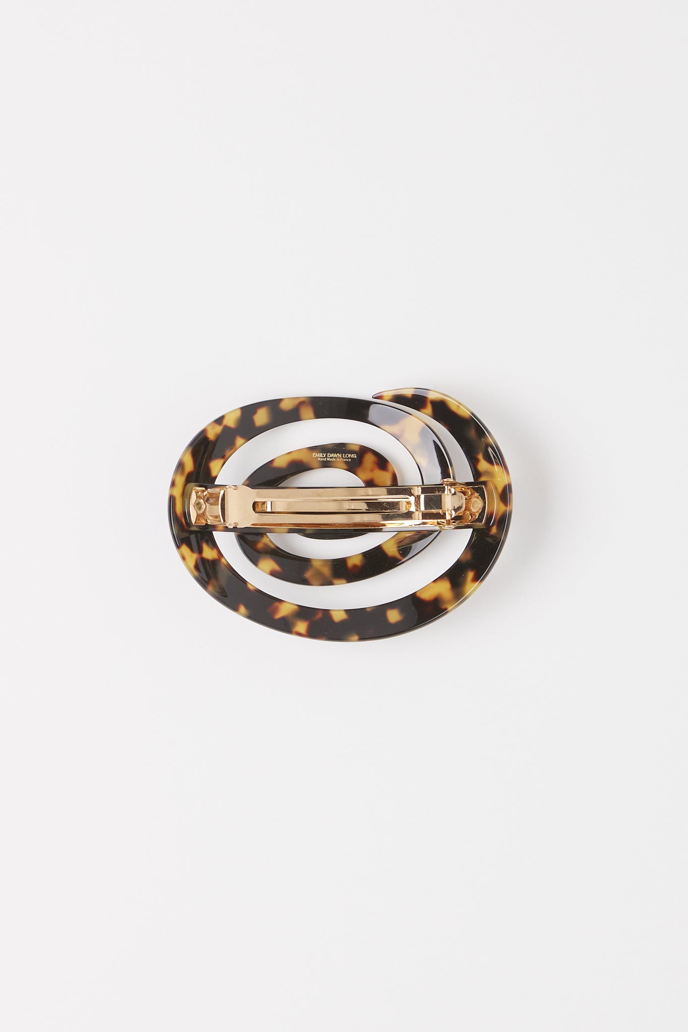 Emily Dawn Long Spiral Hair Barrette Tortoise, curated by Shop Sommer in San Francisco.