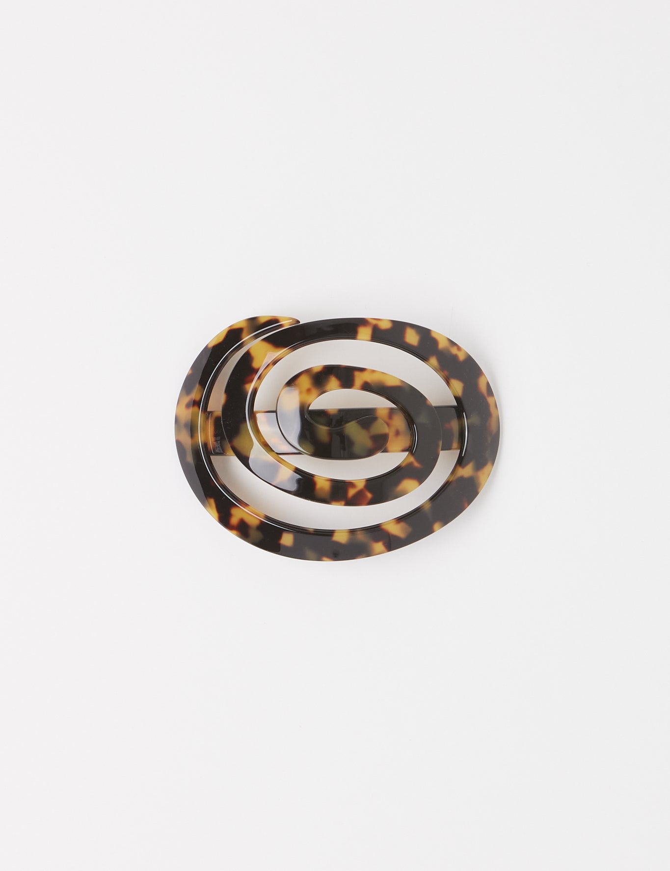 Emily Dawn Long Spiral Hair Barrette Tortoise, curated by Shop Sommer in San Francisco.