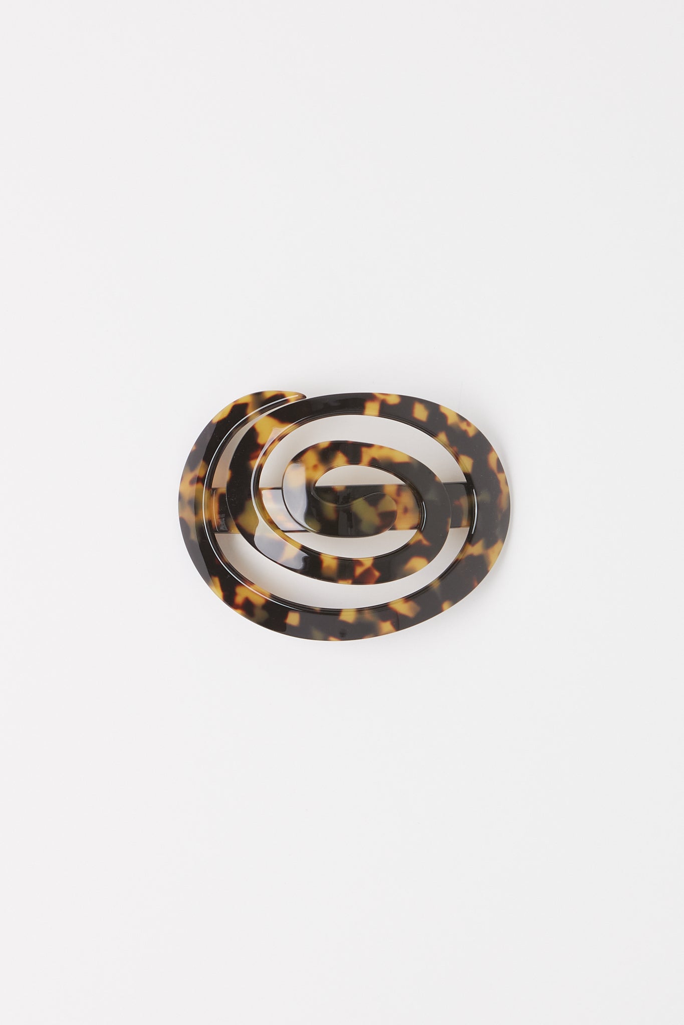 Emily Dawn Long Spiral Hair Barrette Tortoise, curated by Shop Sommer in San Francisco.