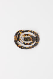 Emily Dawn Long Spiral Hair Barrette Tortoise, curated by Shop Sommer in San Francisco.