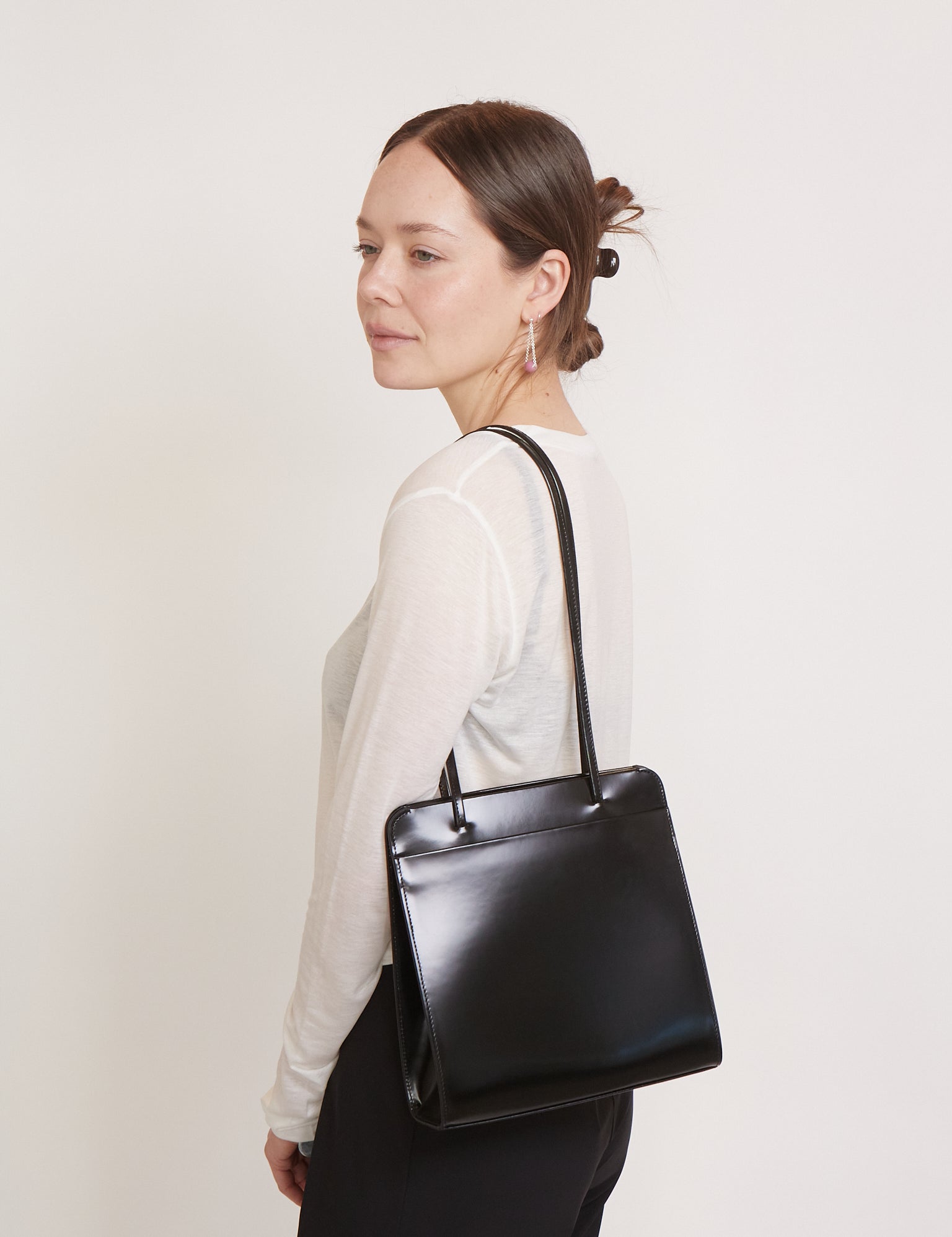 FANE Lisse Bag Noir Spazzolato, curated by Shop Sommer in San Francisco.