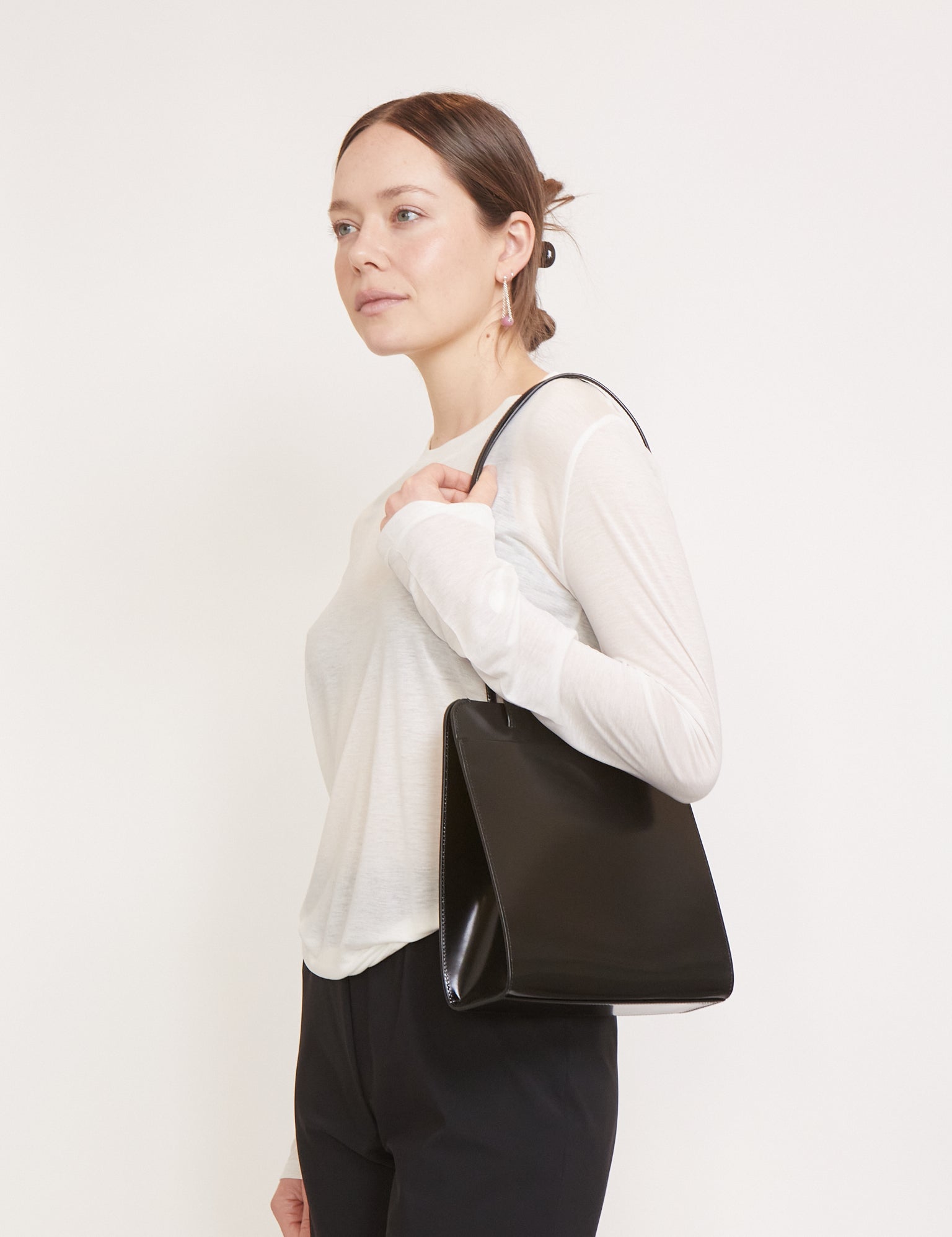 FANE Lisse Bag Noir Spazzolato, curated by Shop Sommer in San Francisco.