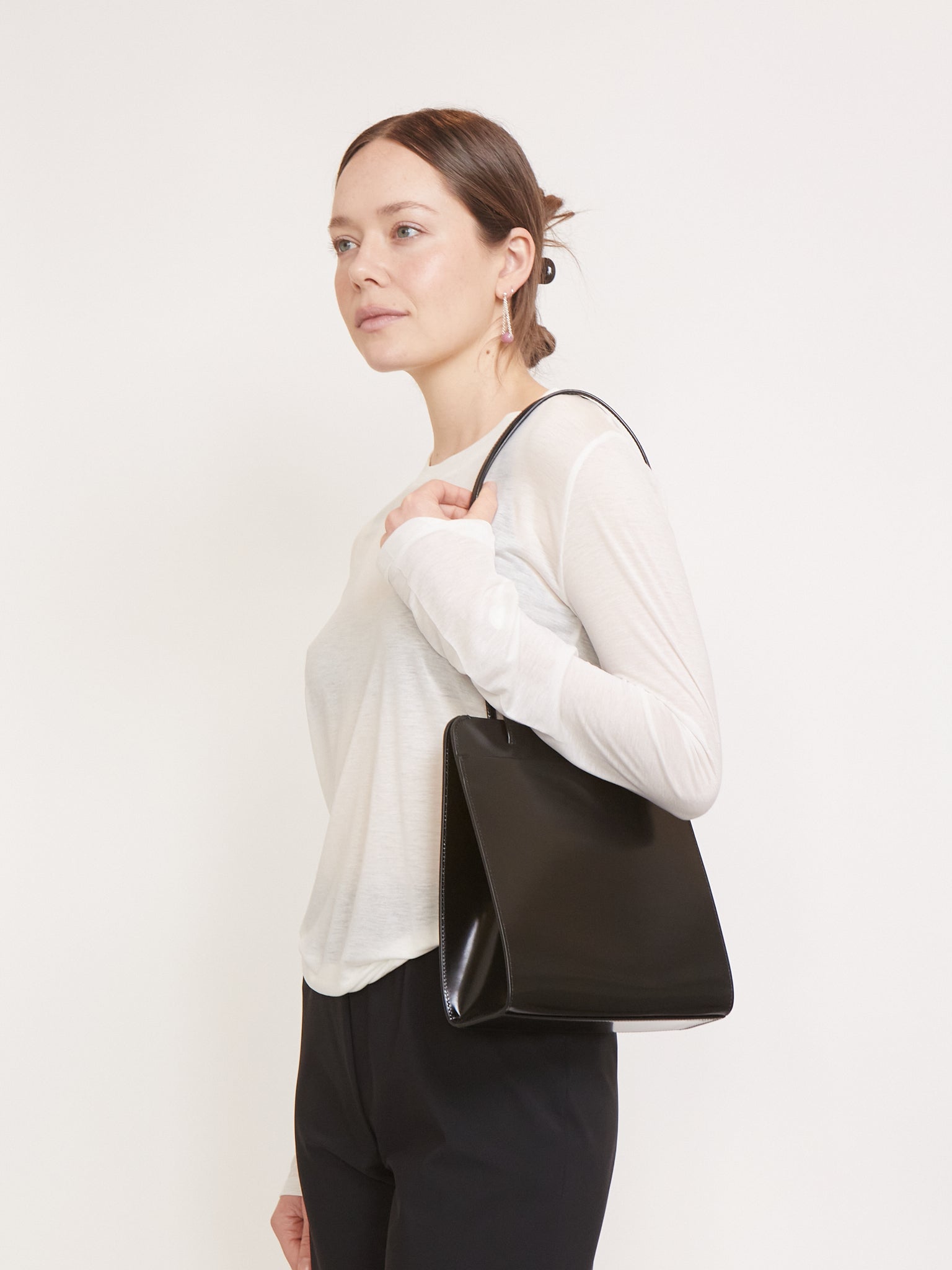 FANE Lisse Bag Noir Spazzolato, curated by Shop Sommer in San Francisco.