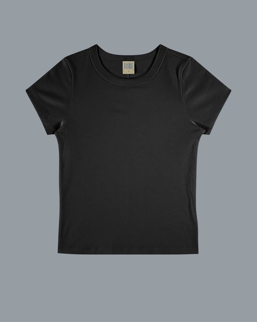 FLORE FLORE Car Baby Tee Black, curated by Shop Sommer in San Francisco.