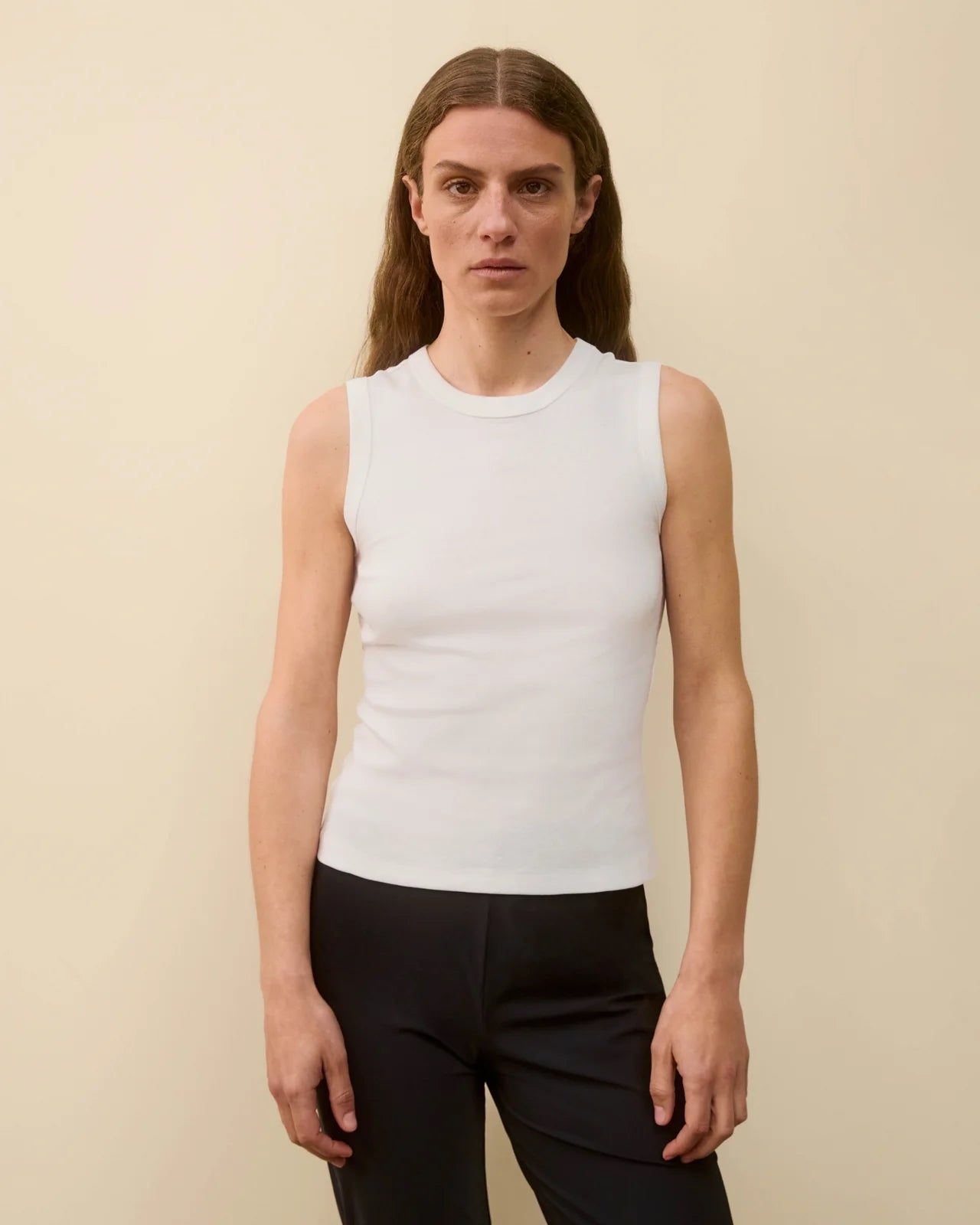 FLORE FLORE Esmé Tank White, curated by Shop Sommer in San Francisco.