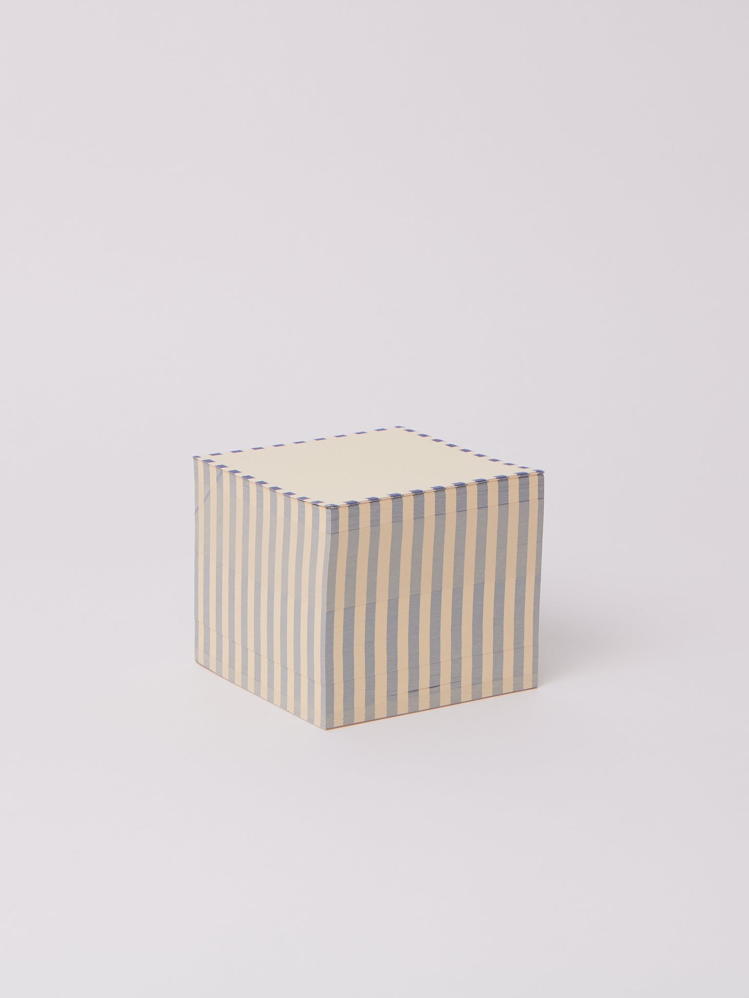 3.5" Dash Stripe Block Blue and Yellow Flores Paper, curated by Shop Sommer in San Francisco.