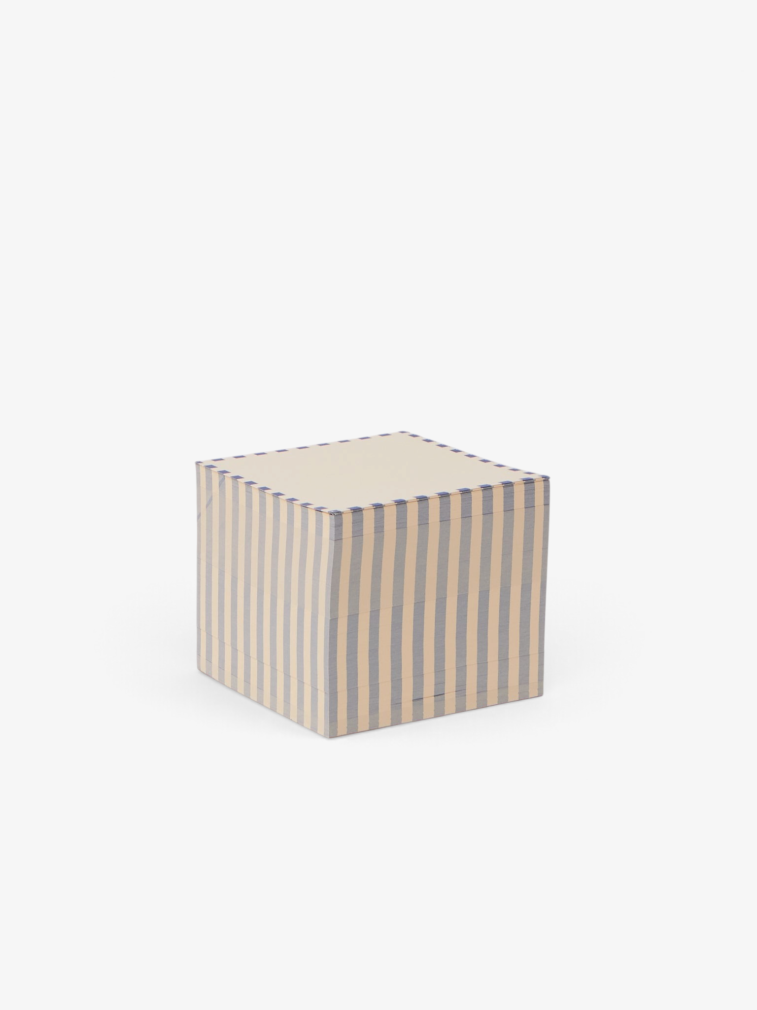 3.5" Dash Stripe Block Blue and Yellow Flores Paper, curated by Shop Sommer in San Francisco.