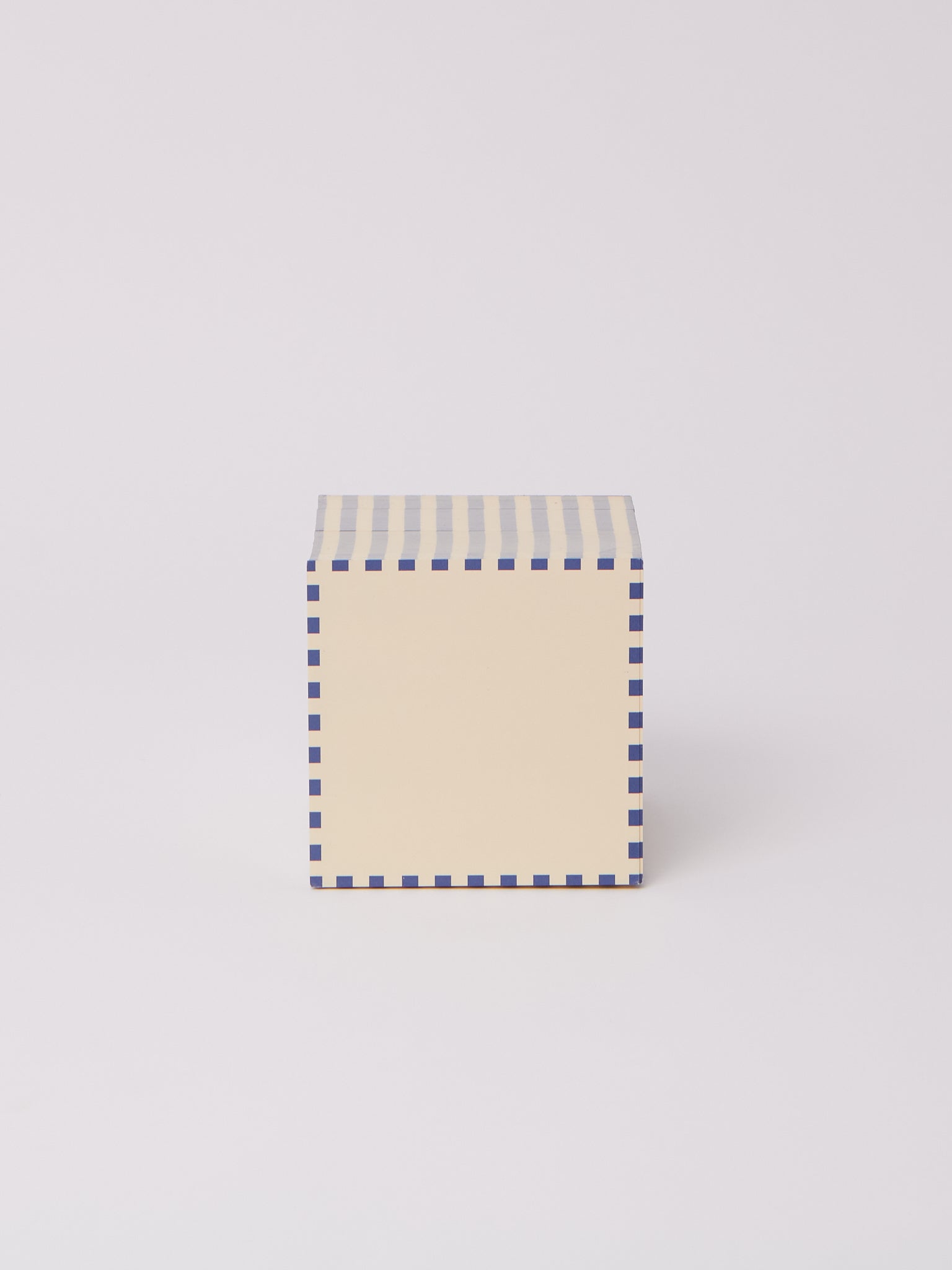 3.5" Dash Stripe Block Blue and Yellow Flores Paper, curated by Shop Sommer in San Francisco.