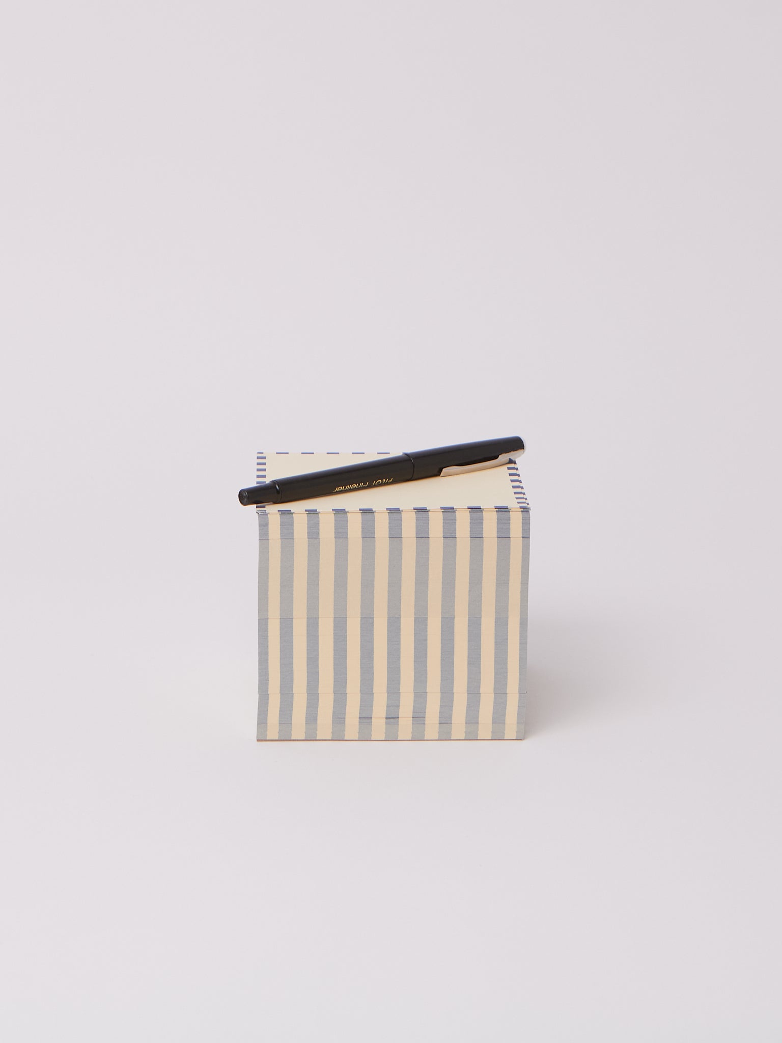 3.5" Dash Stripe Block Blue and Yellow Flores Paper, curated by Shop Sommer in San Francisco.
