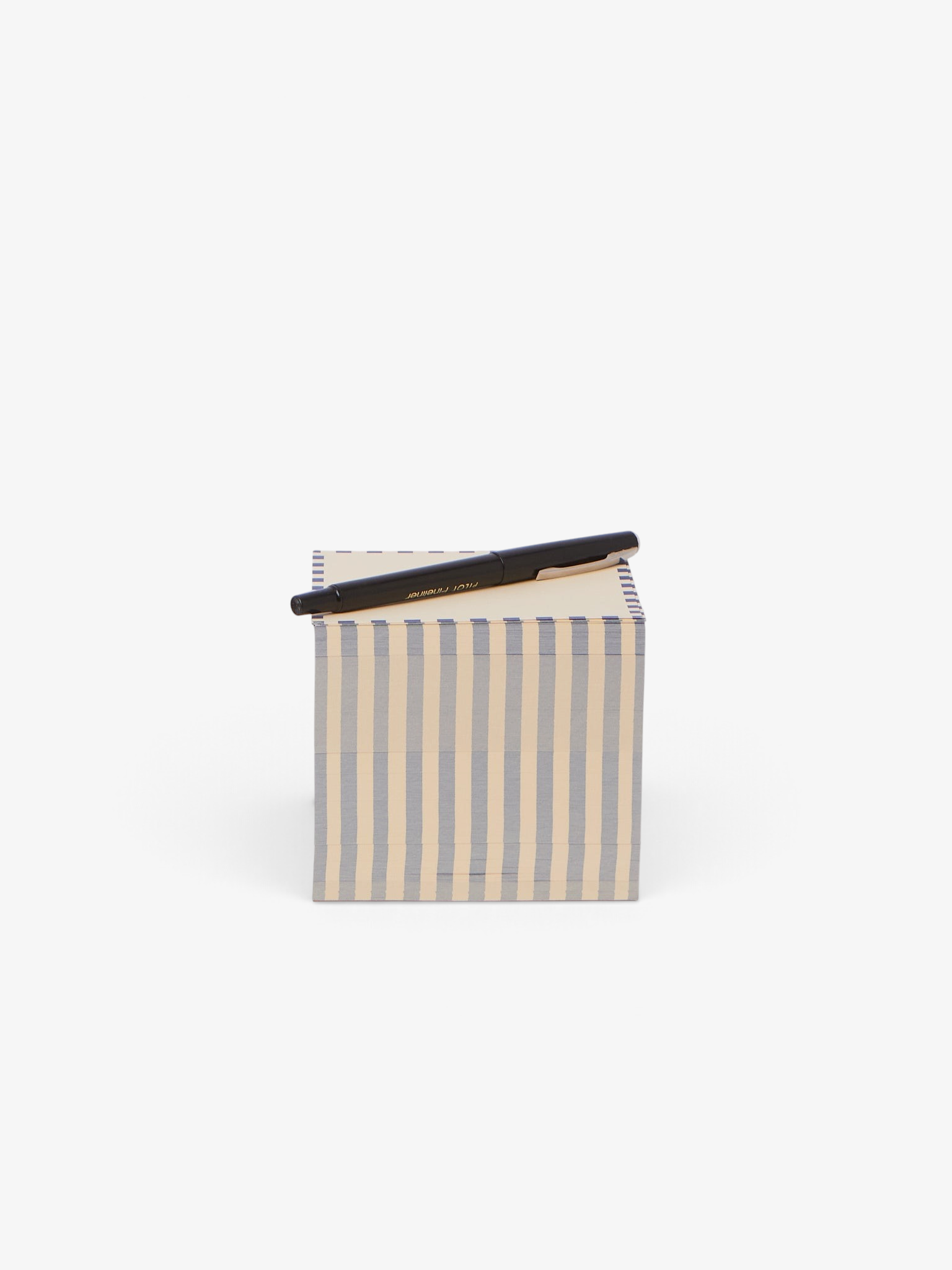 3.5" Dash Stripe Block Blue and Yellow Flores Paper, curated by Shop Sommer in San Francisco.