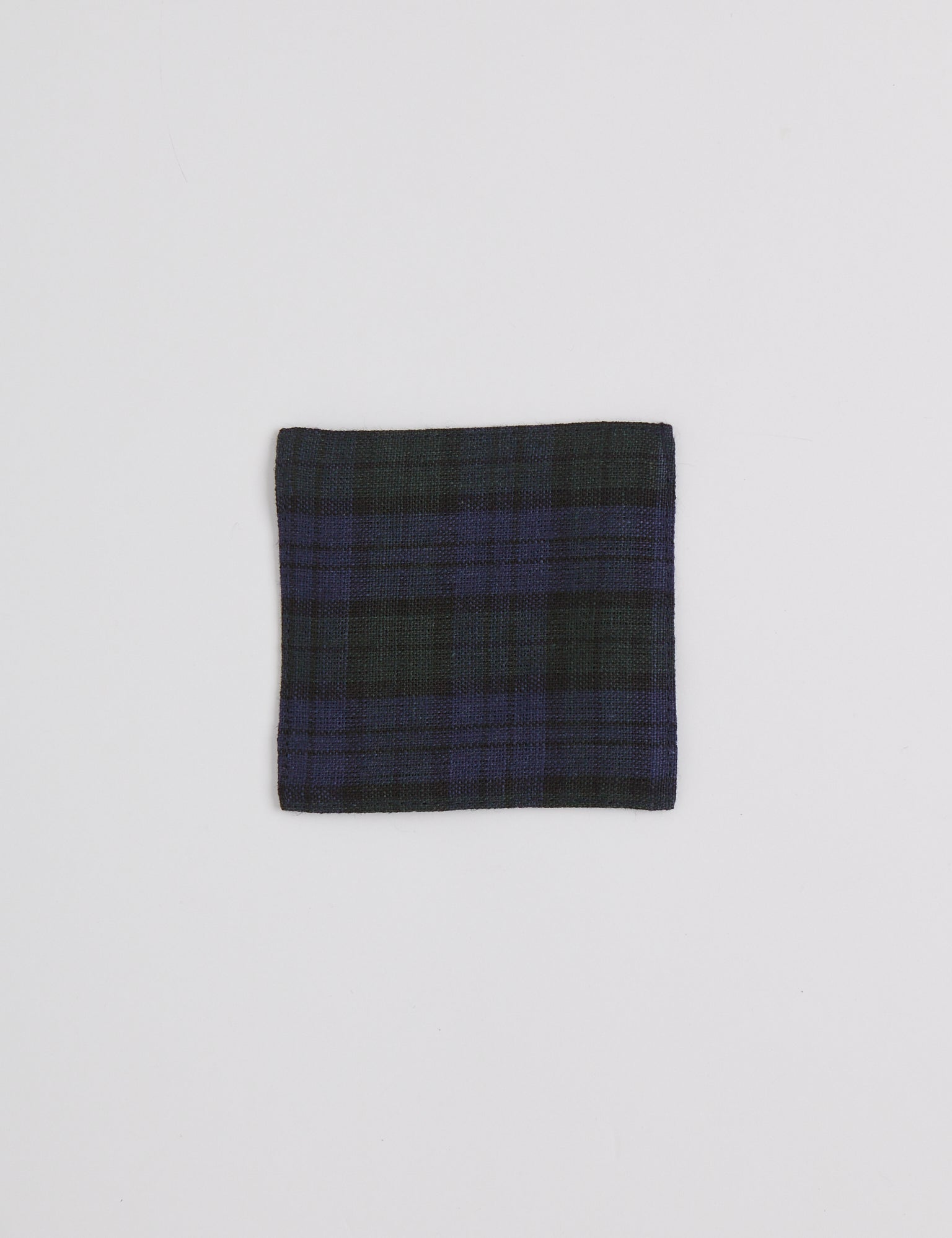 Fog Linen Linen Coaster Plaid, curated by Shop Sommer