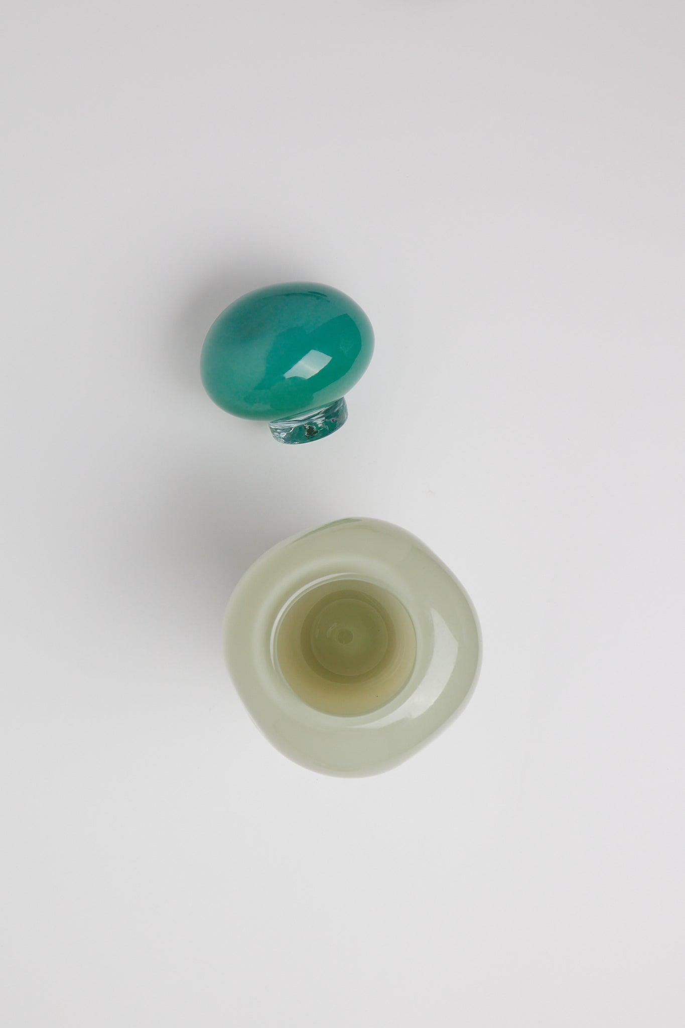 Helle Mardahl Bon Bon Medi Vessel in Spearmint & Champagne, curated by Shop Sommer in San Francisco.