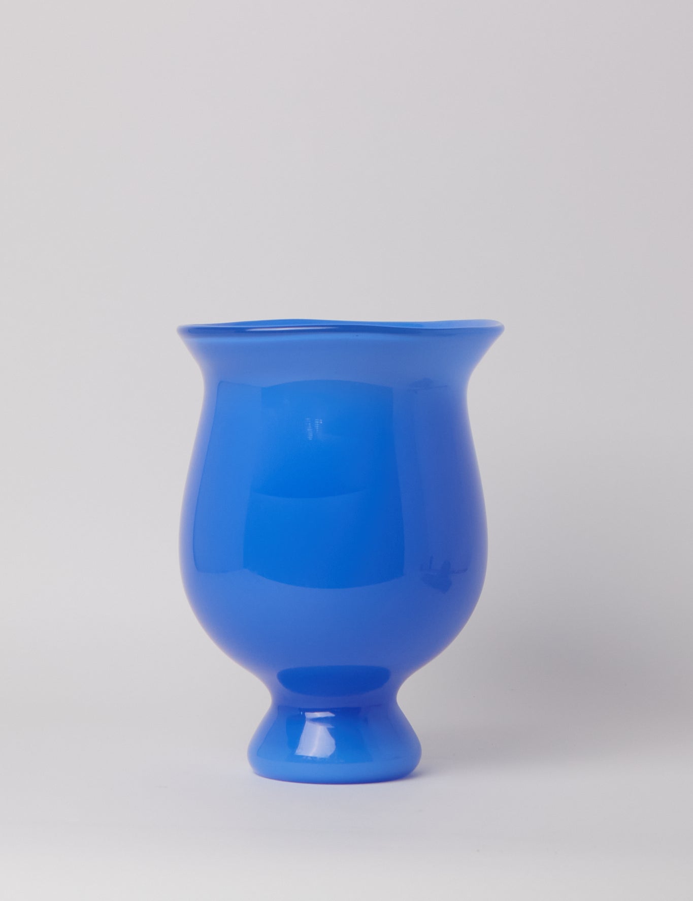 Helle Mardahl The Medi Glass Vase in Blue Lollipop, curated by Shop Sommer in San Francisco.