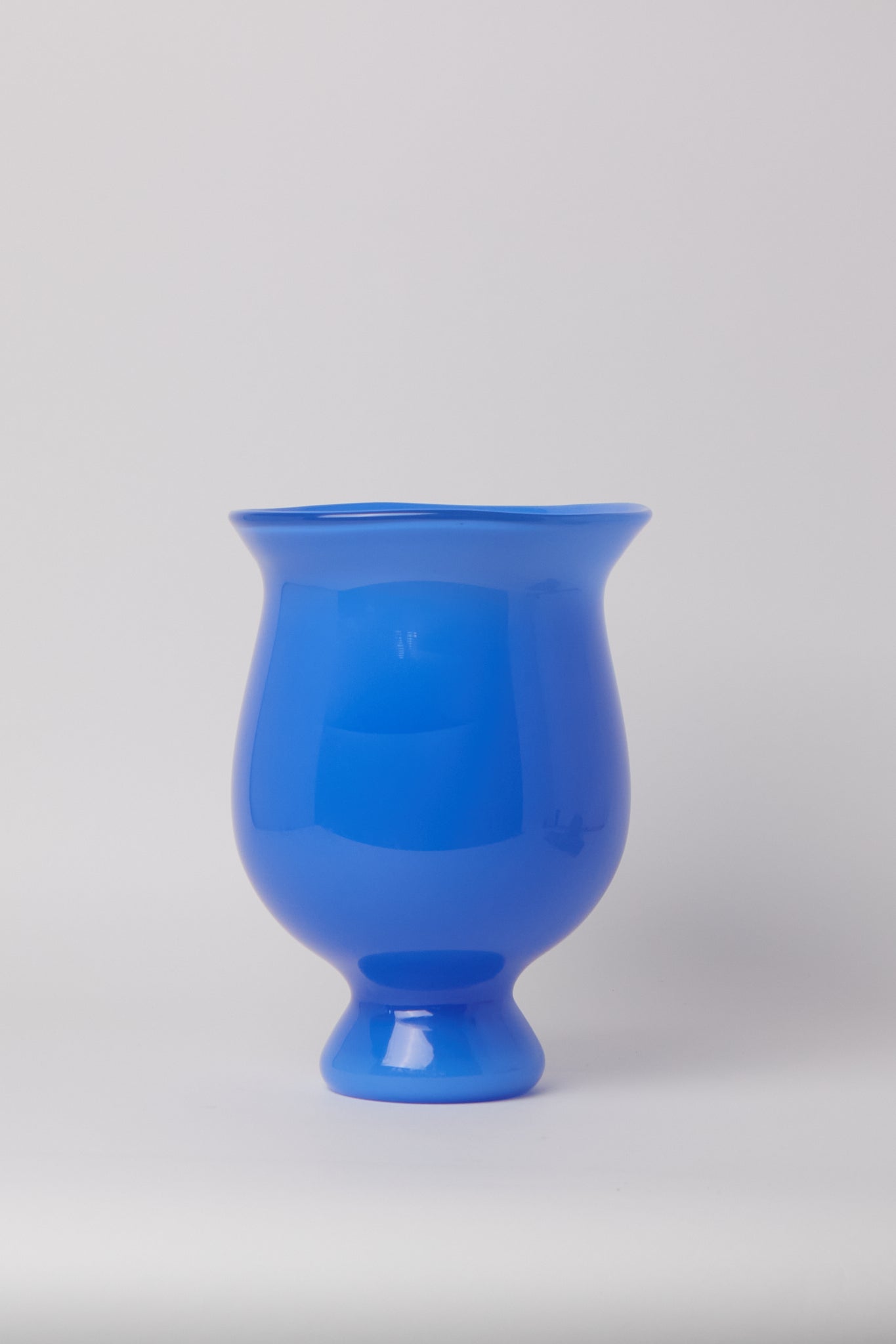 Helle Mardahl The Medi Glass Vase in Blue Lollipop, curated by Shop Sommer in San Francisco.