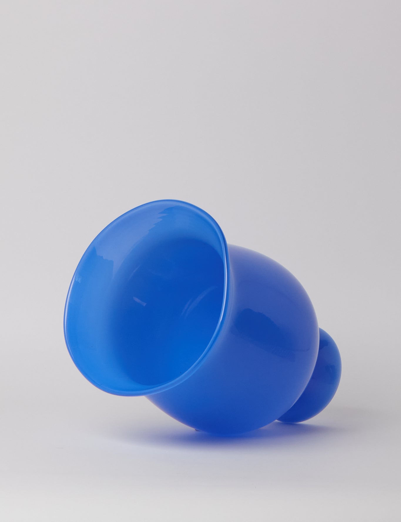 Helle Mardahl The Medi Glass Vase in Blue Lollipop, curated by Shop Sommer in San Francisco.