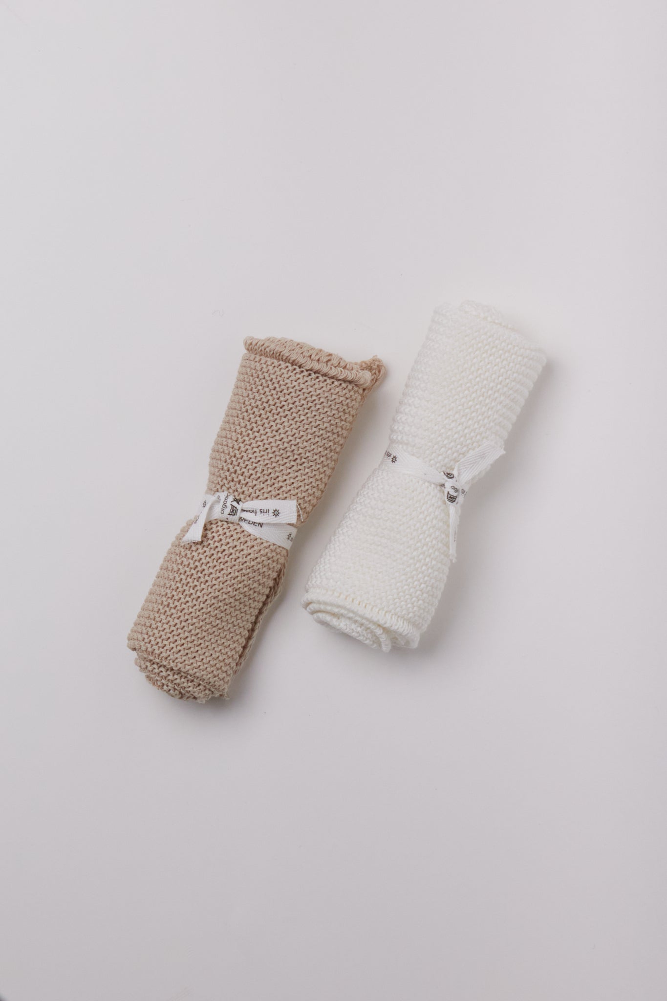 Iris Hantverk Knitted Washcloth, curated by Shop Sommer in San Francisco.