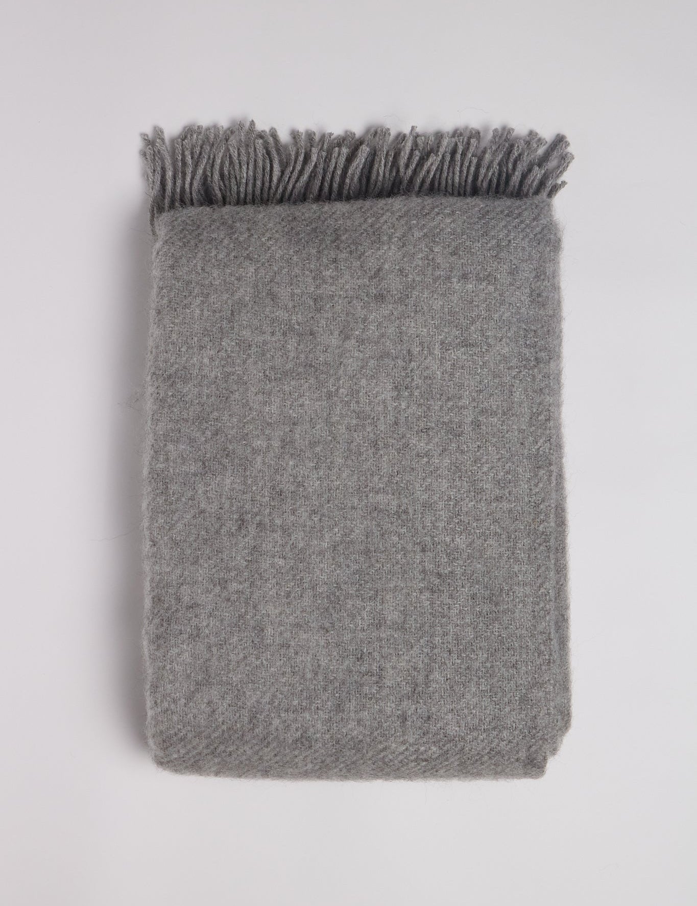 Klippan Gotland Wool Throw Blanket in Light Grey, curated by Shop Sommer in San Francisco.
