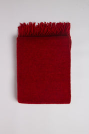 Klippan Gotland Wool Throw Blanket in Red, curated by Shop Sommer in San Francisco.