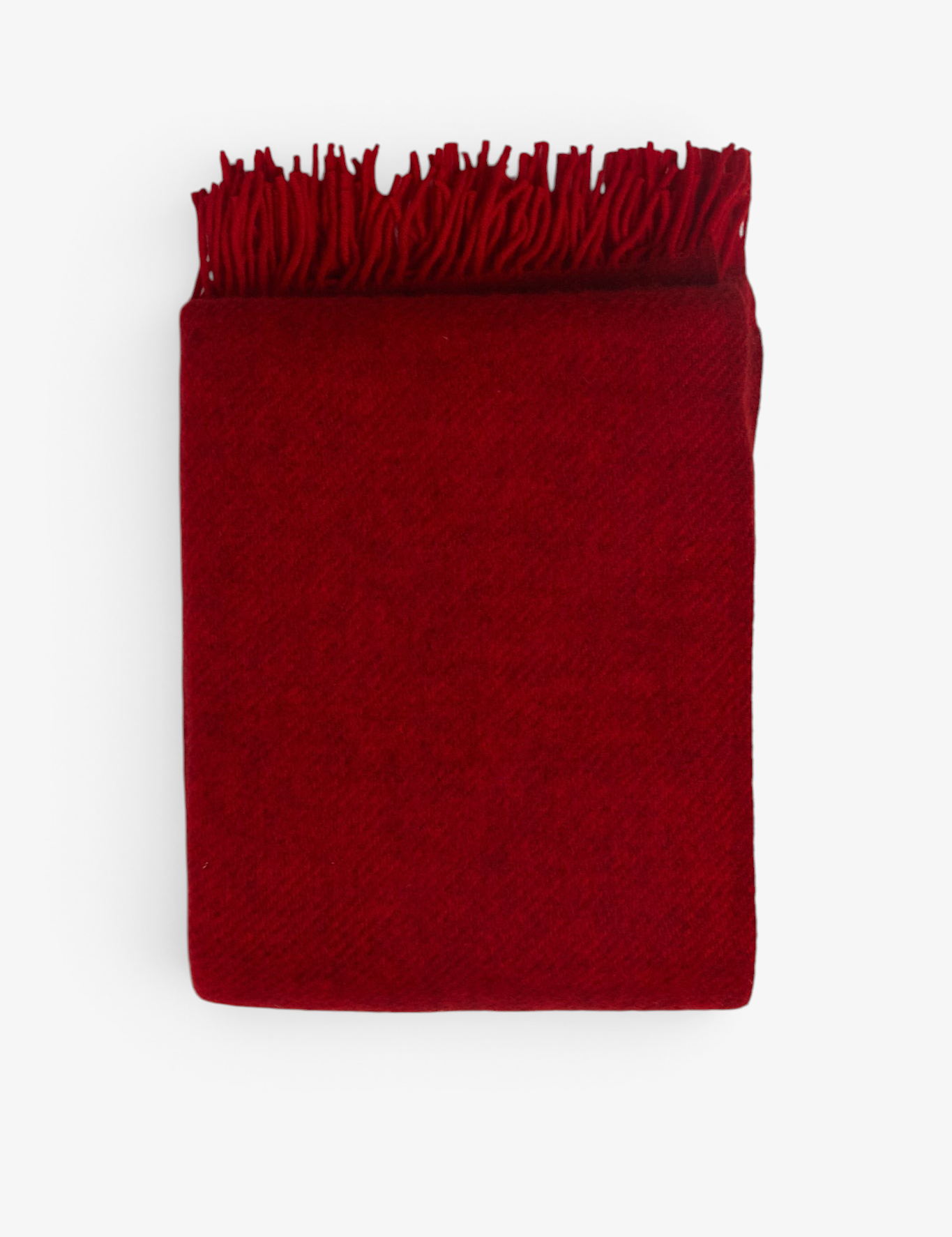 Klippan Gotland Wool Throw Blanket in Red, curated by Shop Sommer in San Francisco.