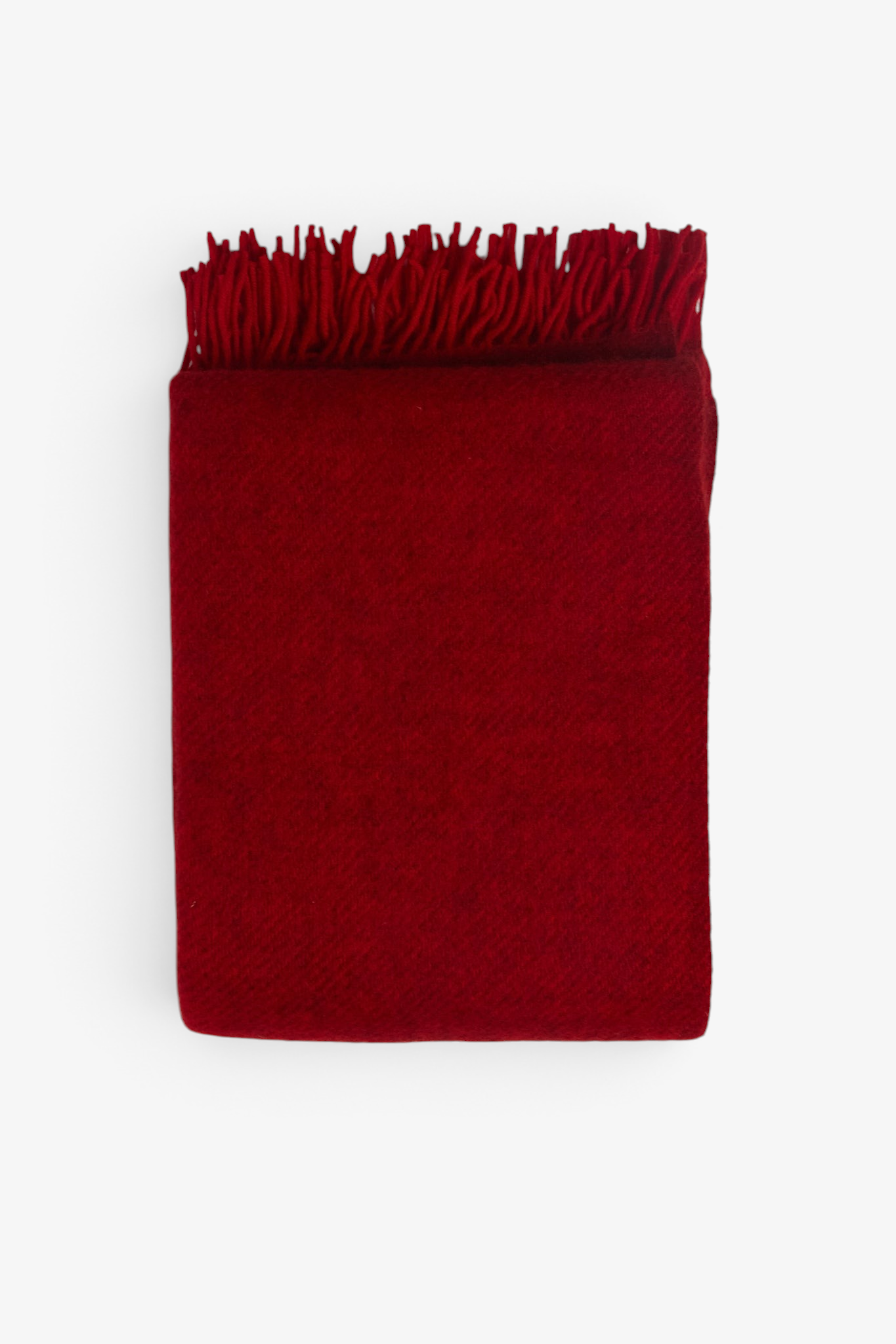 Klippan Gotland Wool Throw Blanket in Red, curated by Shop Sommer in San Francisco.
