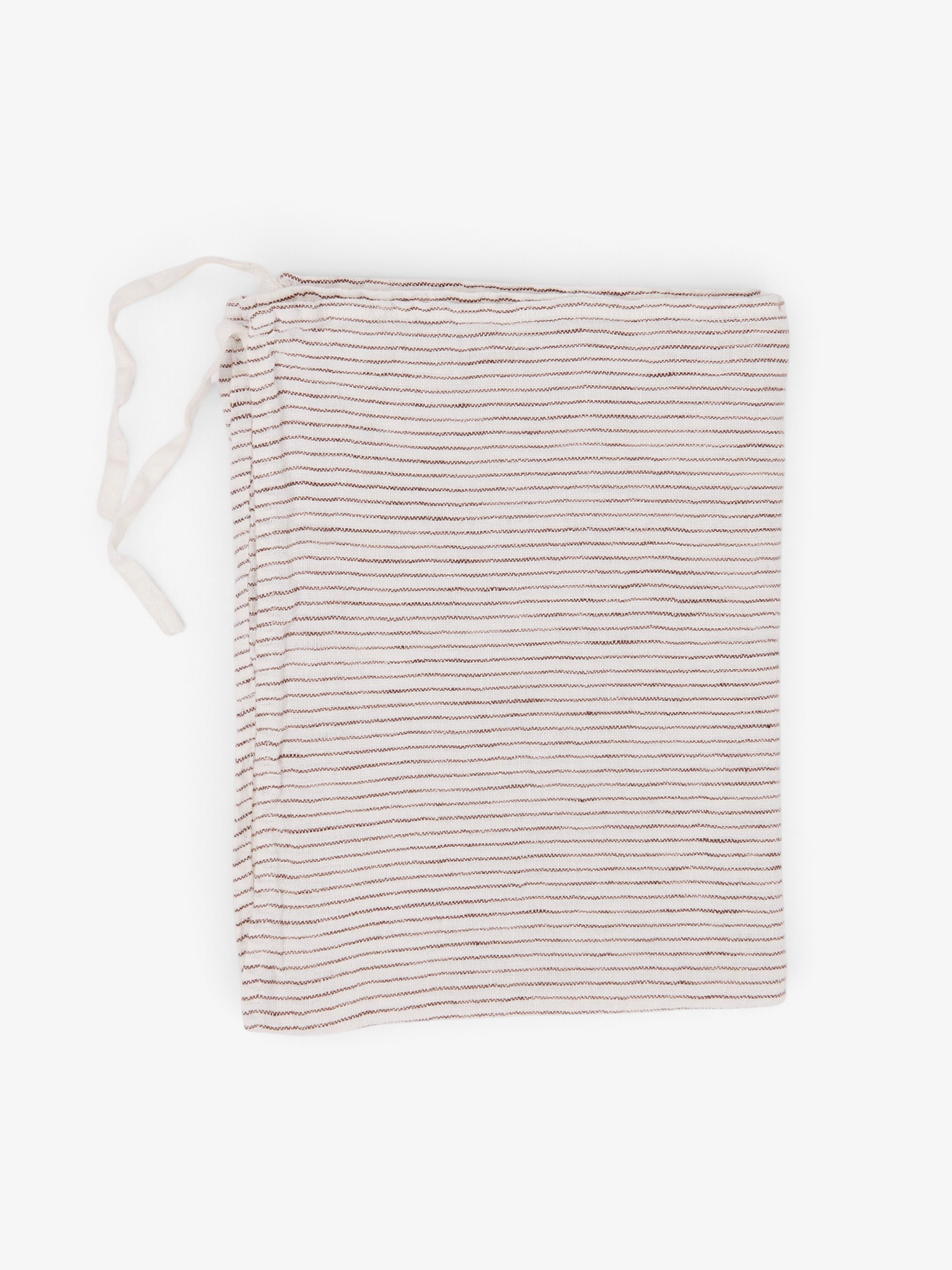 Apron Dish Towel in Chocolate Stripe from Linge Particulier