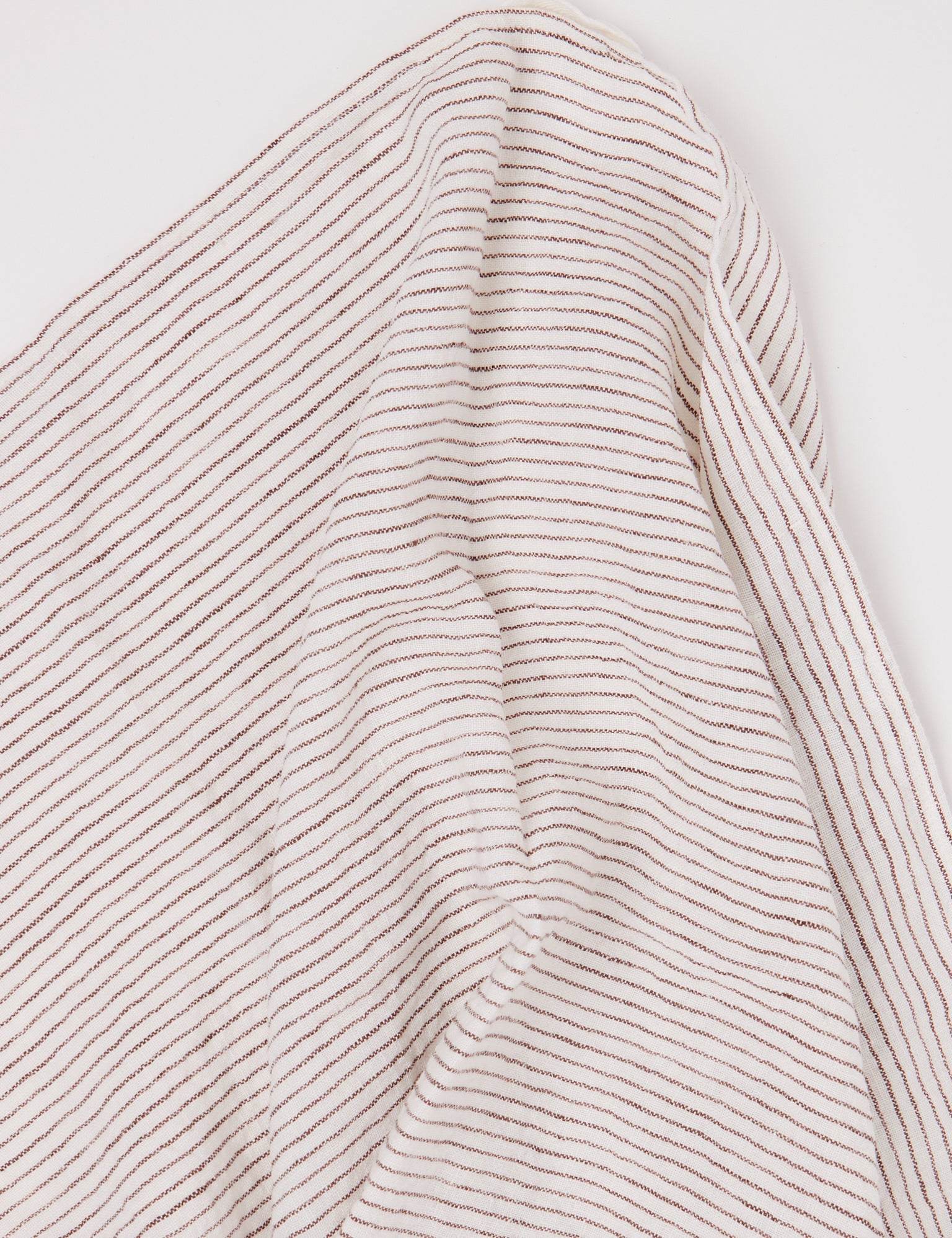 Apron Dish Towel in Chocolate Stripe from Linge Particulier