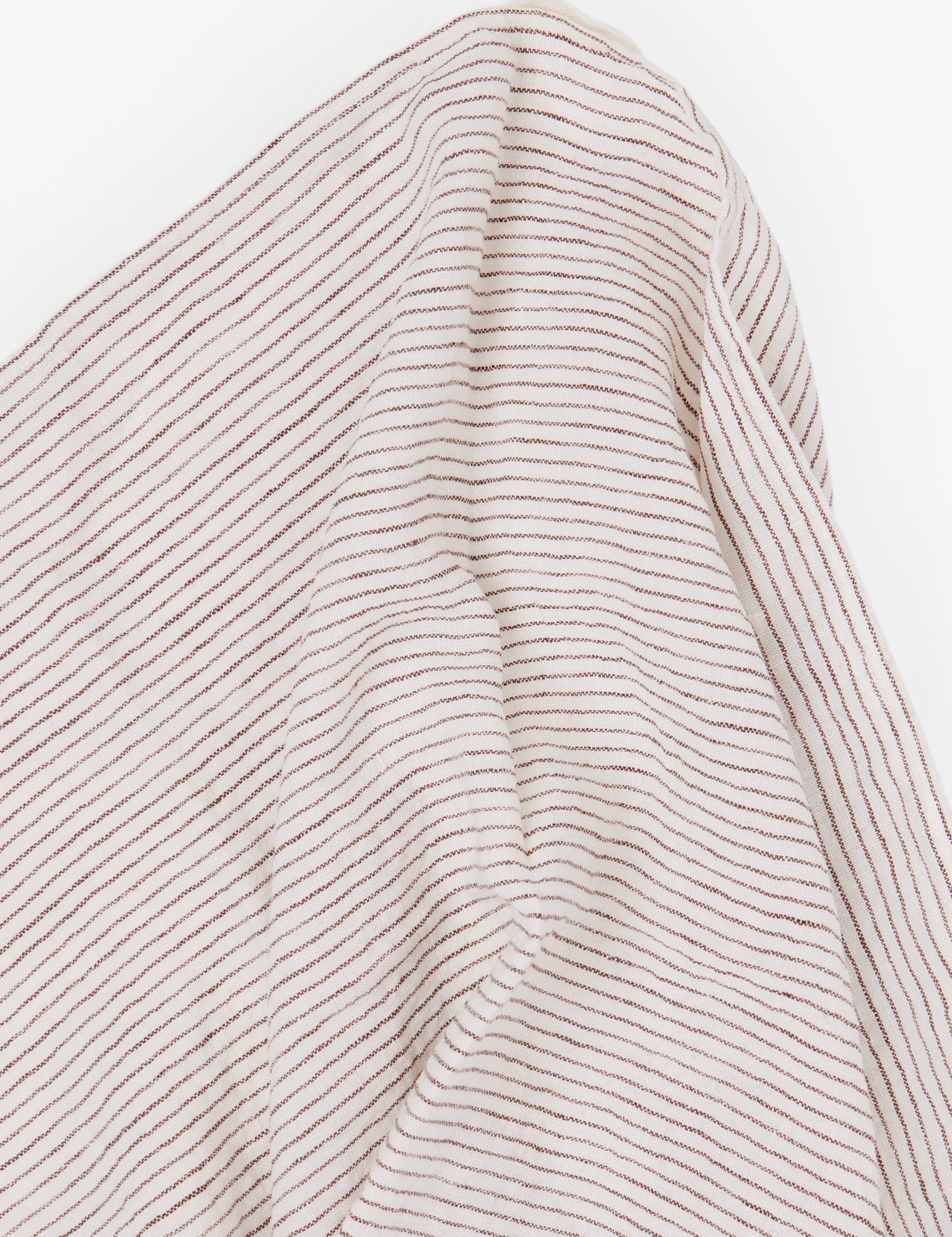Apron Dish Towel in Chocolate Stripe from Linge Particulier
