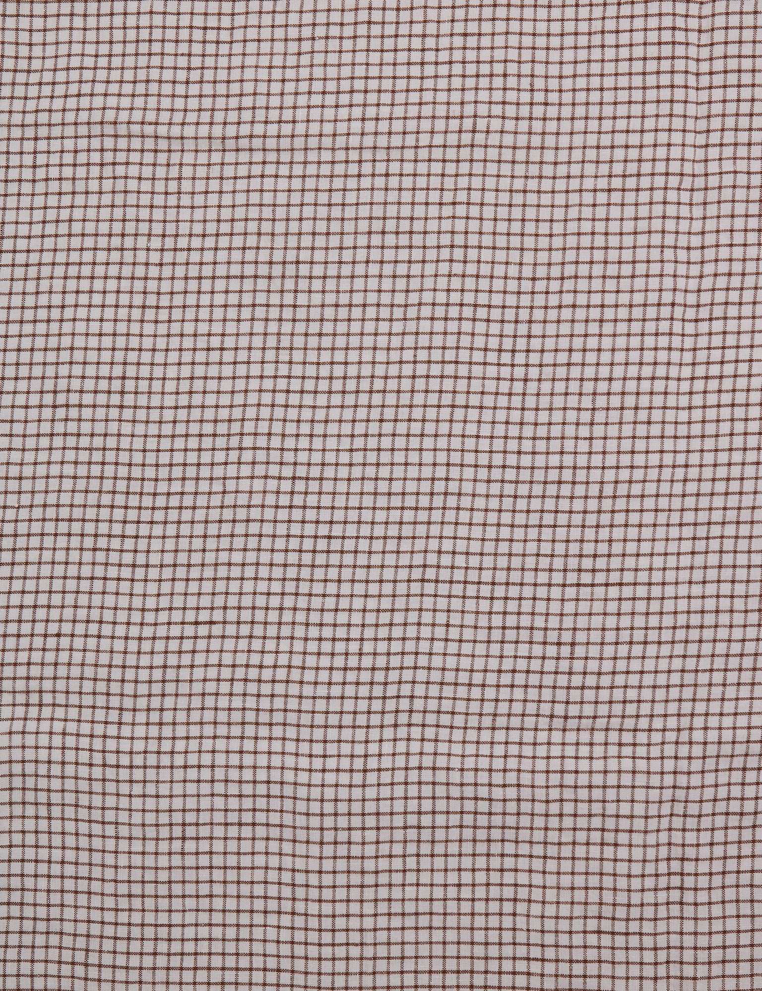 Brown and White Checks Tablecloth from Linge Particulier