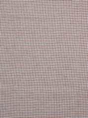 Brown and White Checks Tablecloth from Linge Particulier