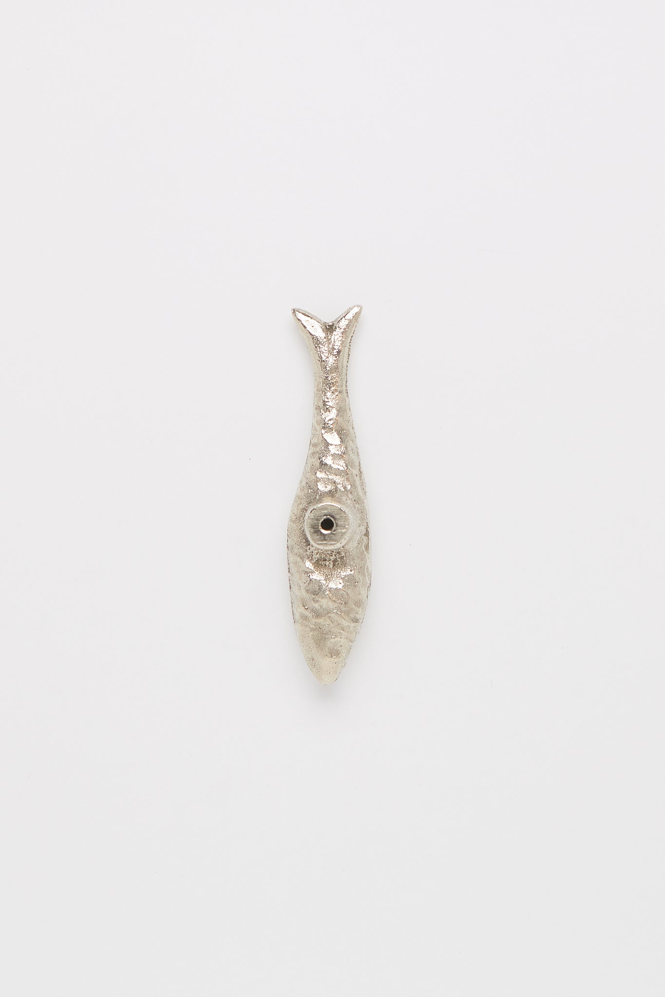 Maha Alavi Fish Knob in Polished White Bronze, curated by Shop Sommer in San Francisco.