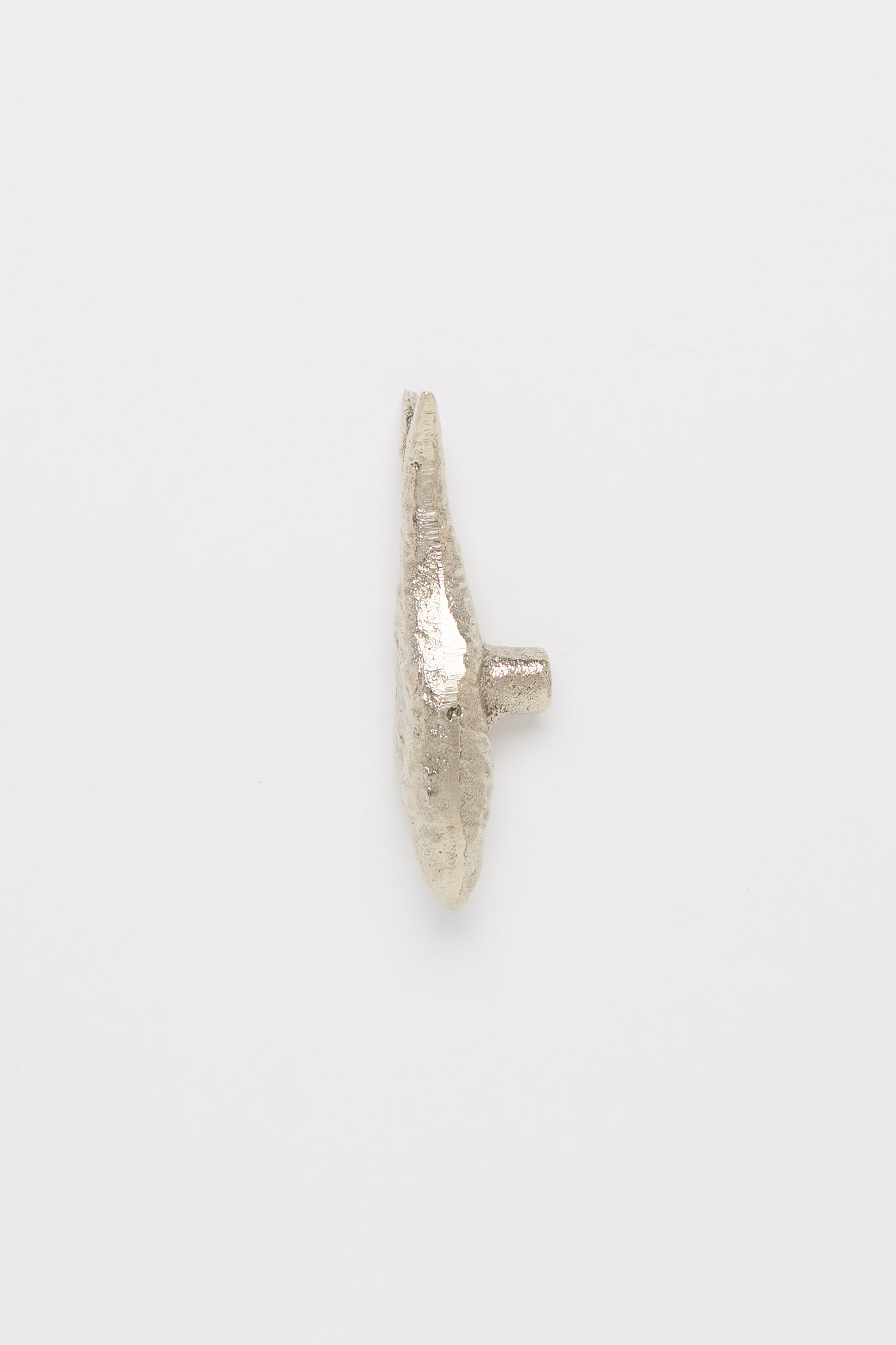Maha Alavi Fish Knob in Polished White Bronze, curated by Shop Sommer in San Francisco.