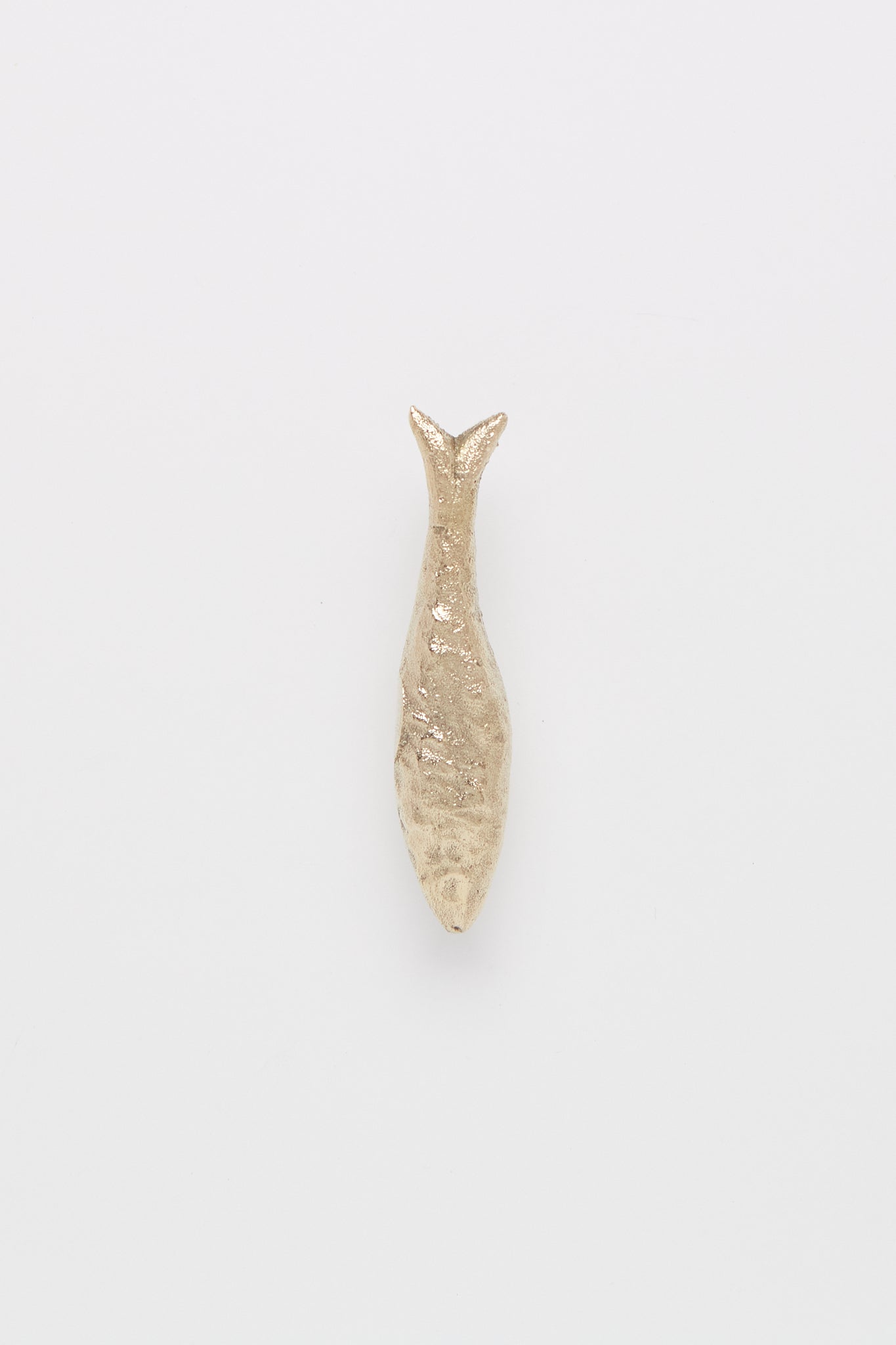 Maha Alavi Fish Knob in Polished Brass, curated by Shop Sommer in San Francisco.