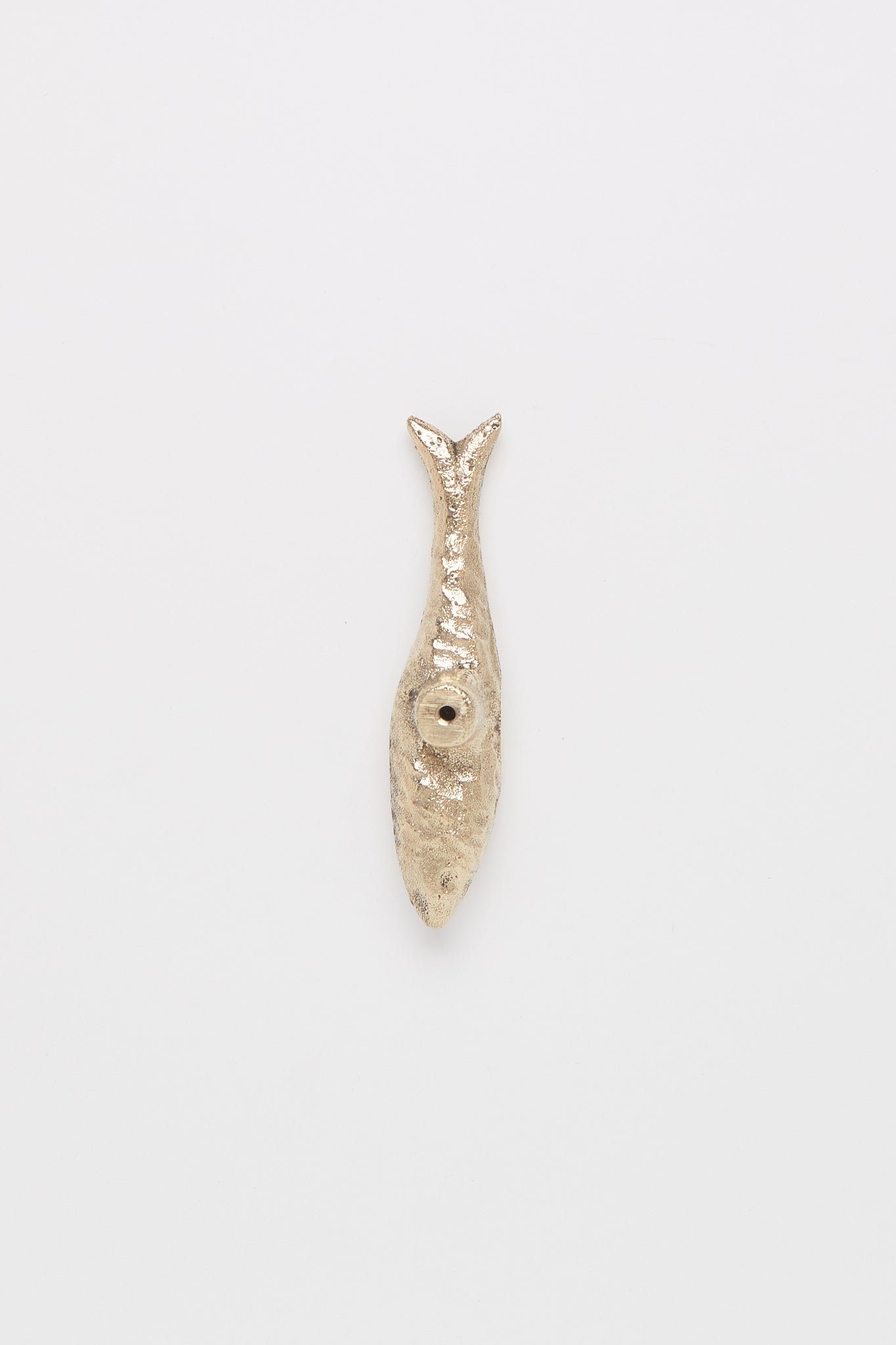 Maha Alavi Fish Knob in Polished Brass, curated by Shop Sommer in San Francisco.