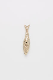 Maha Alavi Fish Knob in Polished Brass, curated by Shop Sommer in San Francisco.