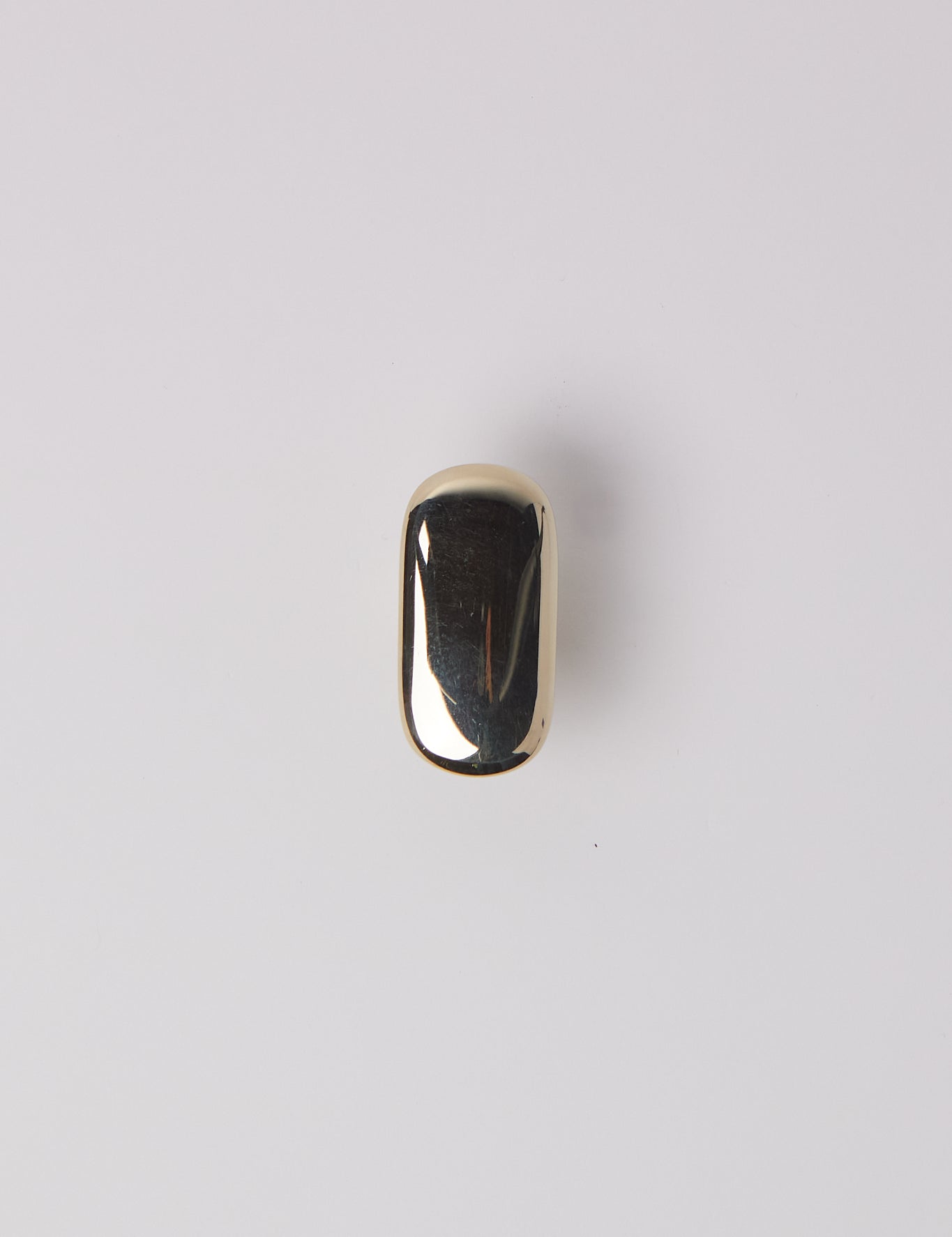 Maha Alavi Oval Knob in White Bronze, curated by Shop Sommer in San Francisco.