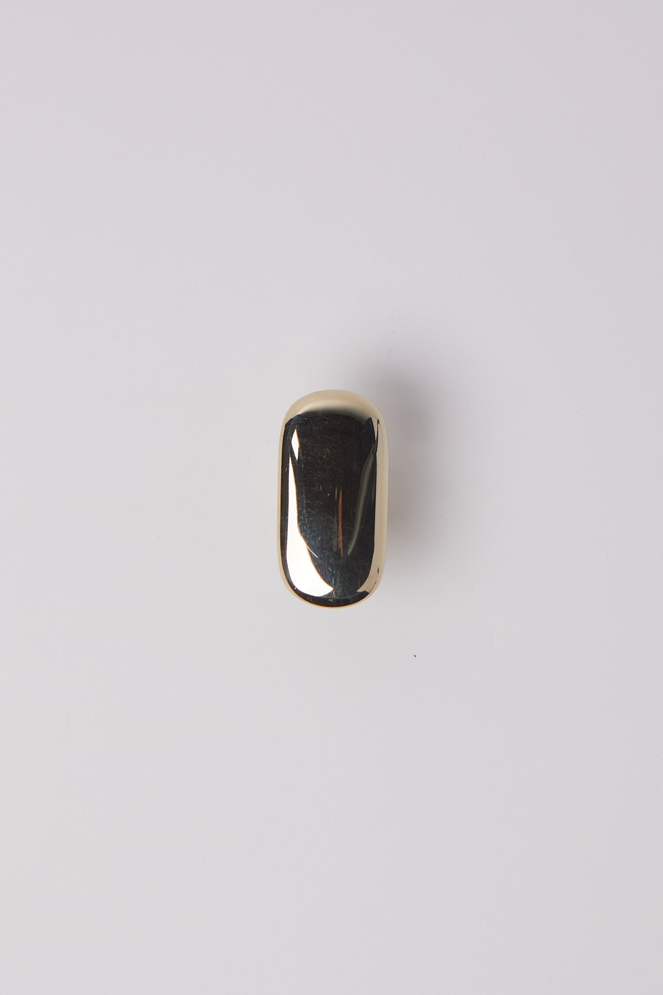 Maha Alavi Oval Knob in White Bronze, curated by Shop Sommer in San Francisco.