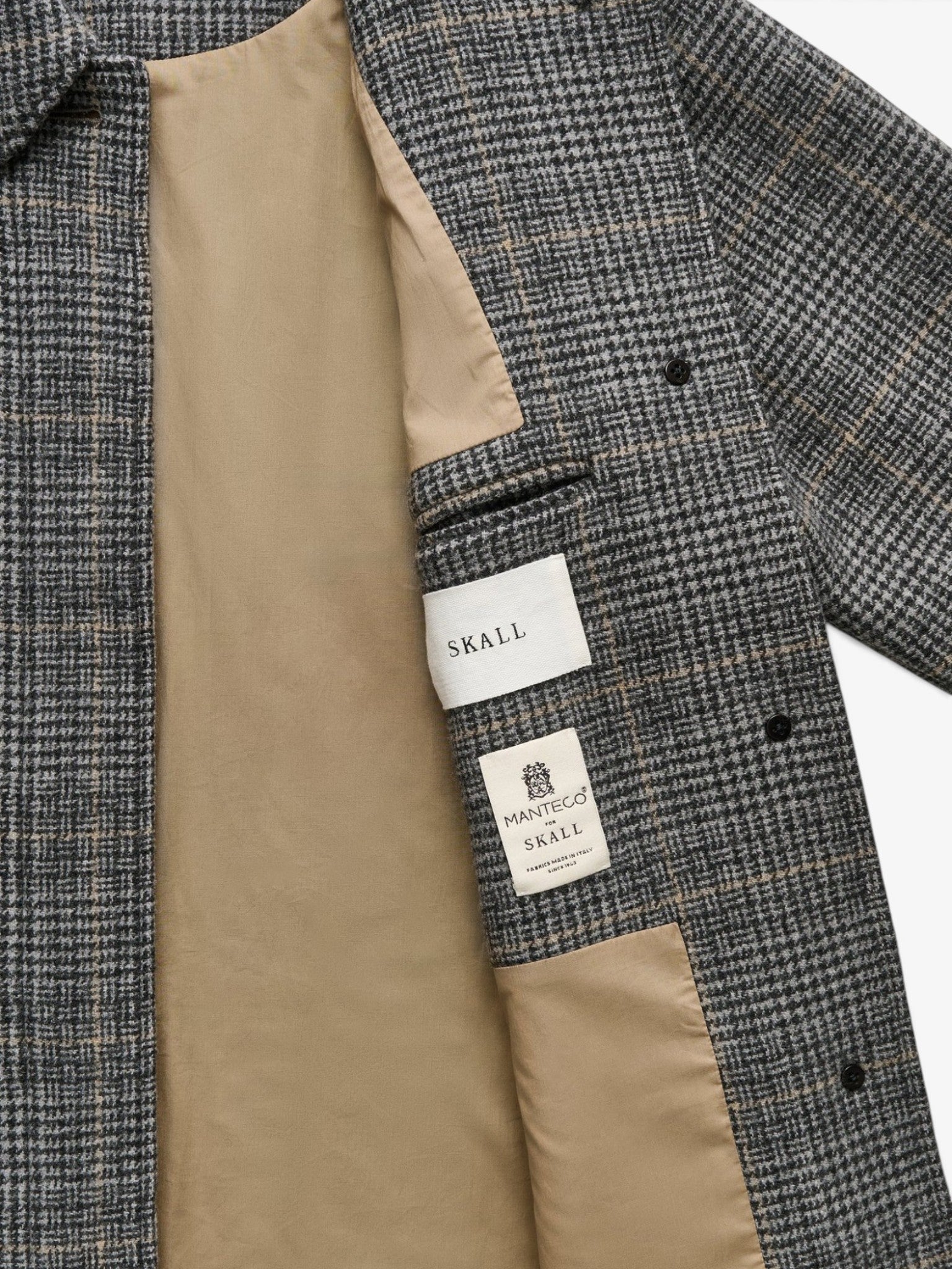 Mary Coat in Grey Check