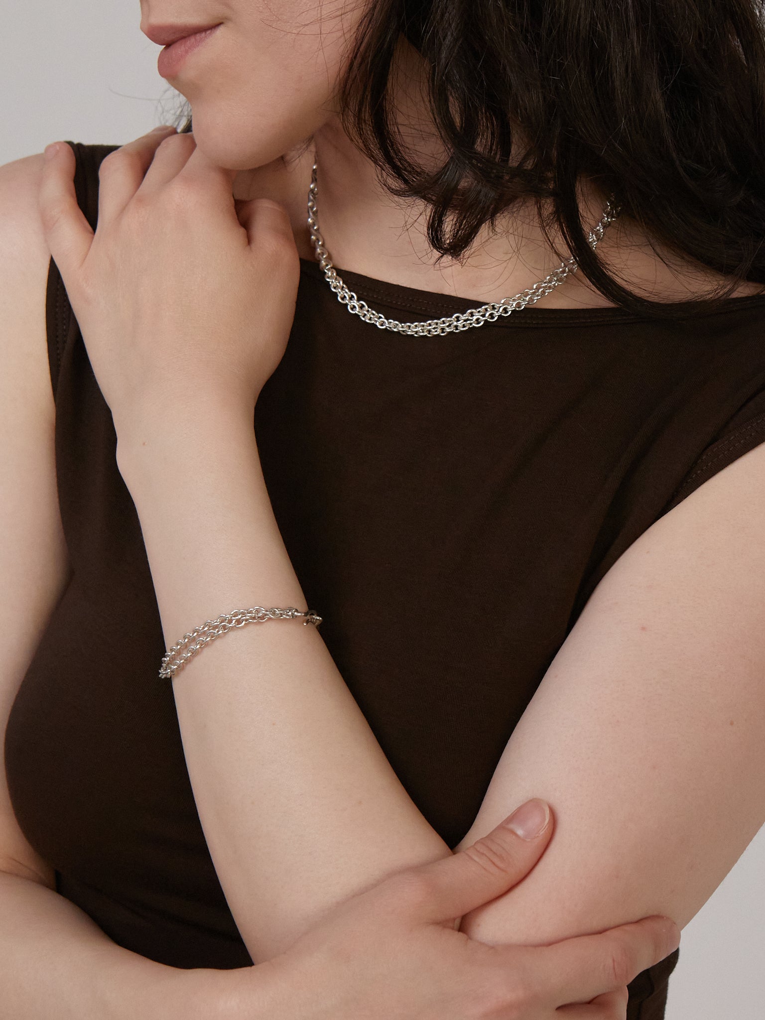 Mini Elo Double Chain Bracelet
