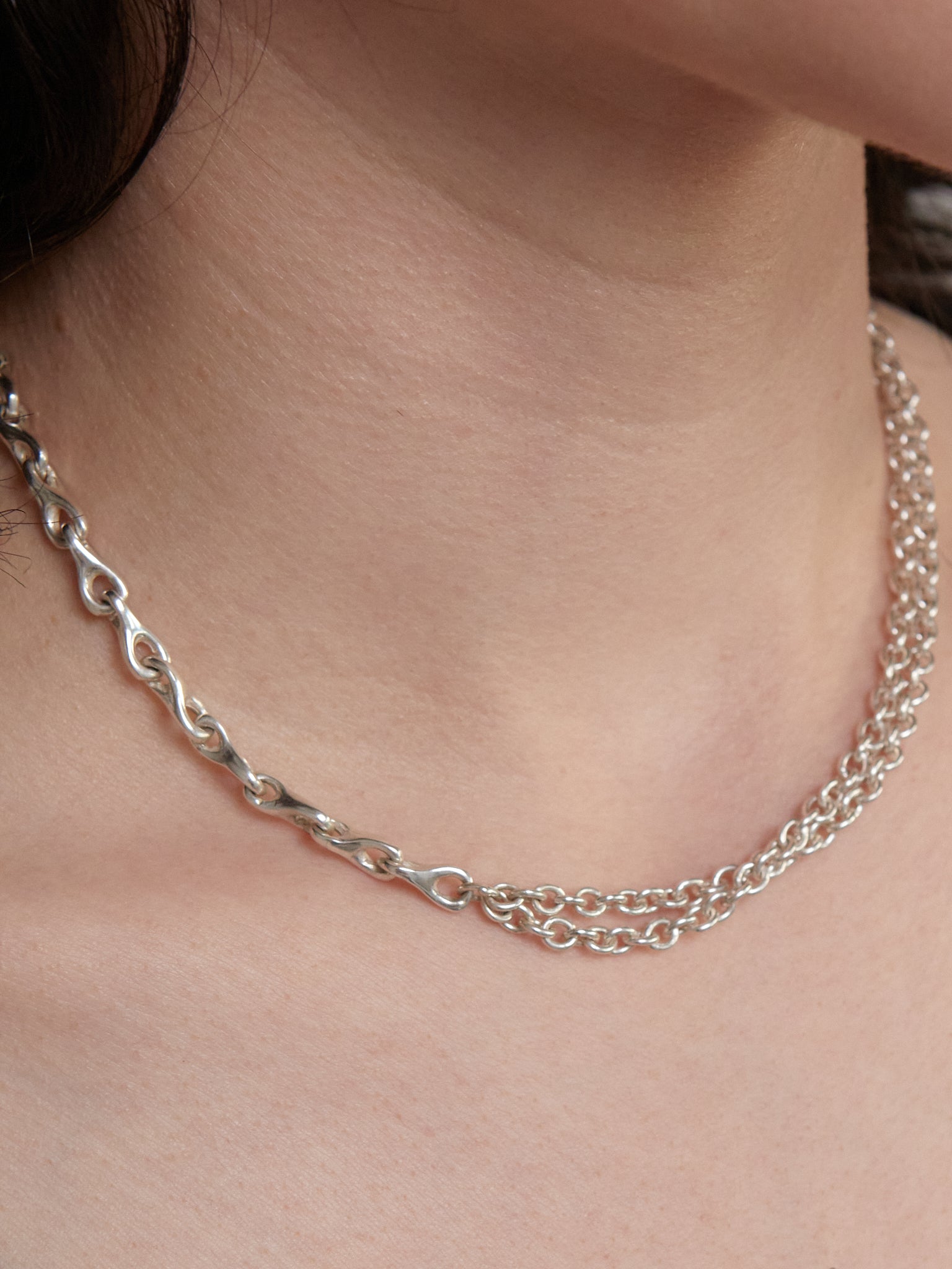 Mini Elo Double Chain Necklace