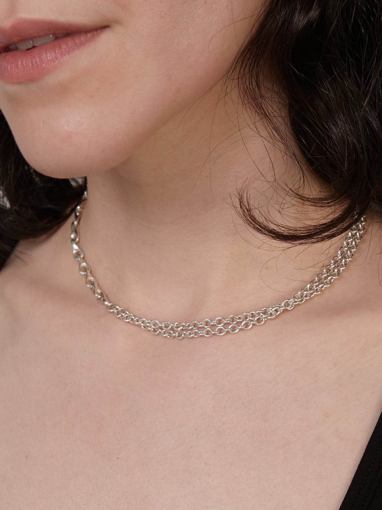 Mini Elo Double Chain Necklace