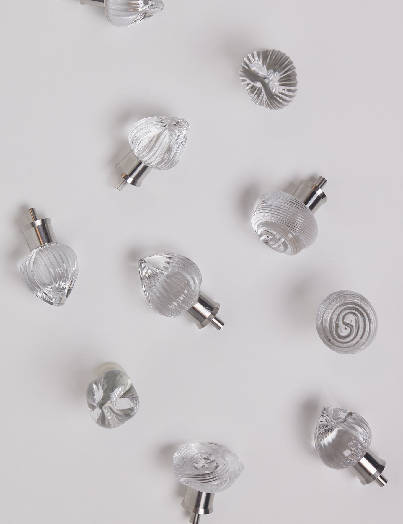 Nina Nørgaard Sculptural Fluted Glass Knob, curated by Shop Sommer in San Francisco.
